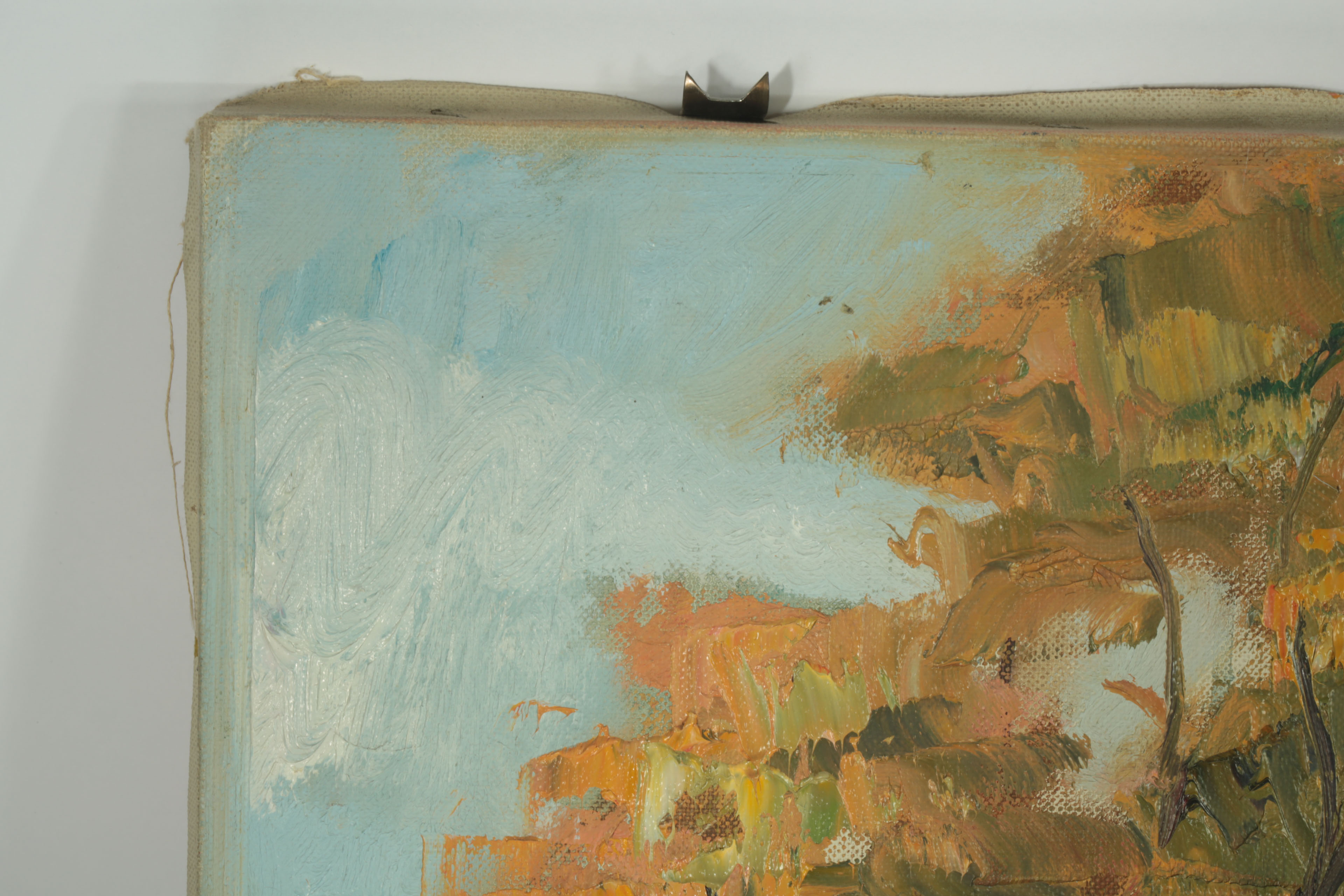 Original Ed J. Hummer Oil Painting "Approach to Fall"