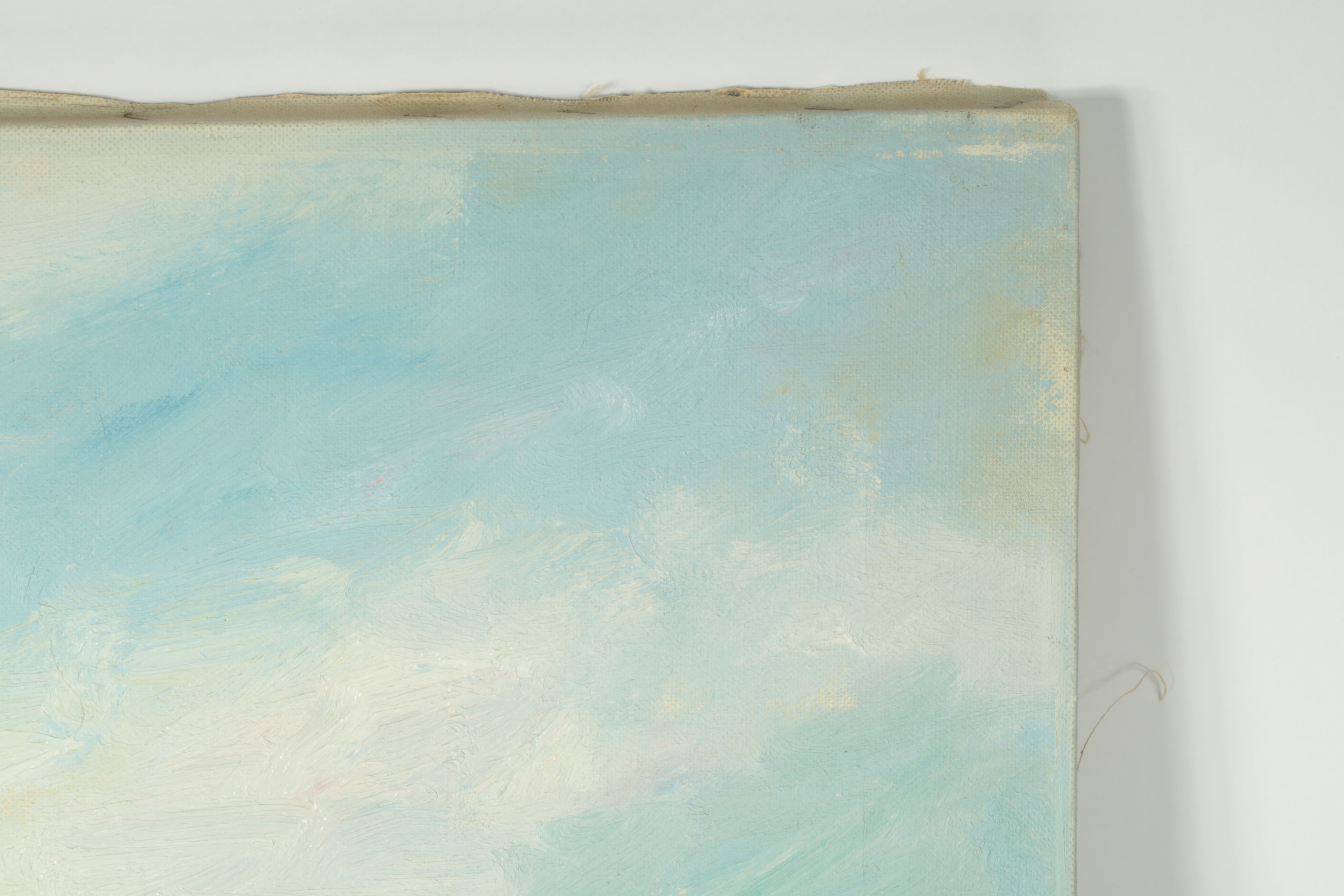 Original Ed J. Hummer Oil Painting "Approach to Fall"