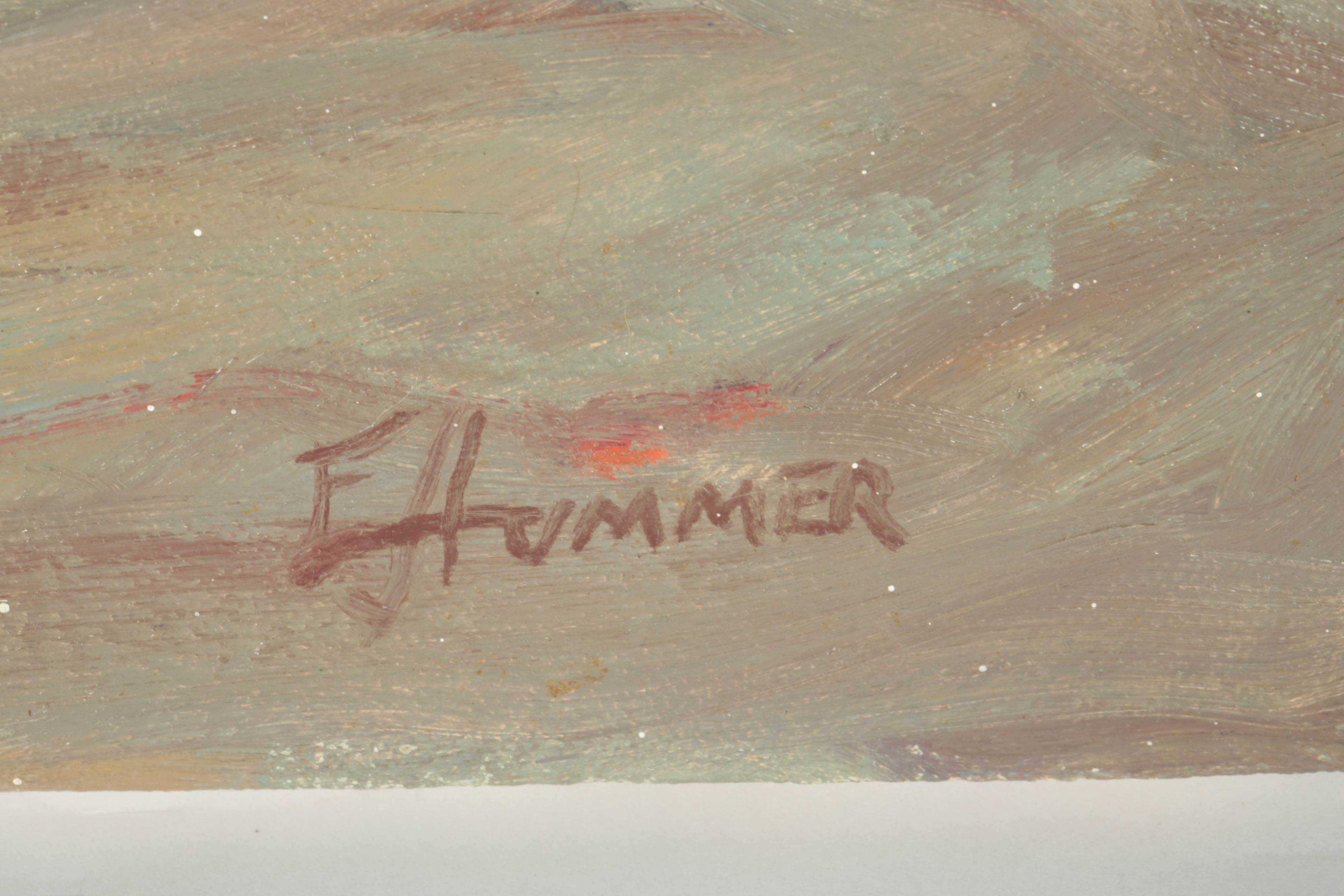 Ed J. Hummer Original Oil Painting on Canvas "The Distraction"