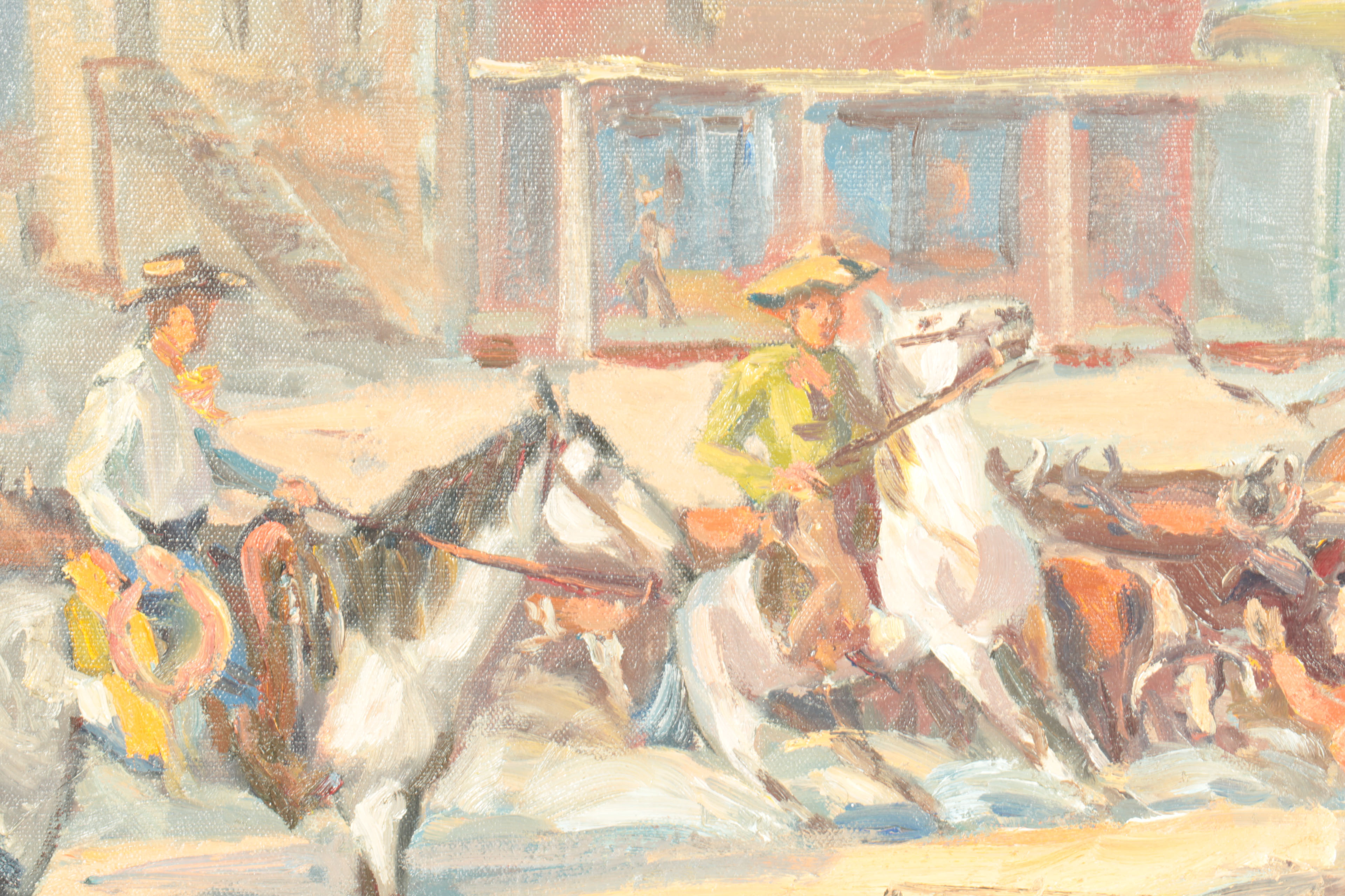 Ed J. Hummer Original Oil Painting on Canvas "The Distraction"