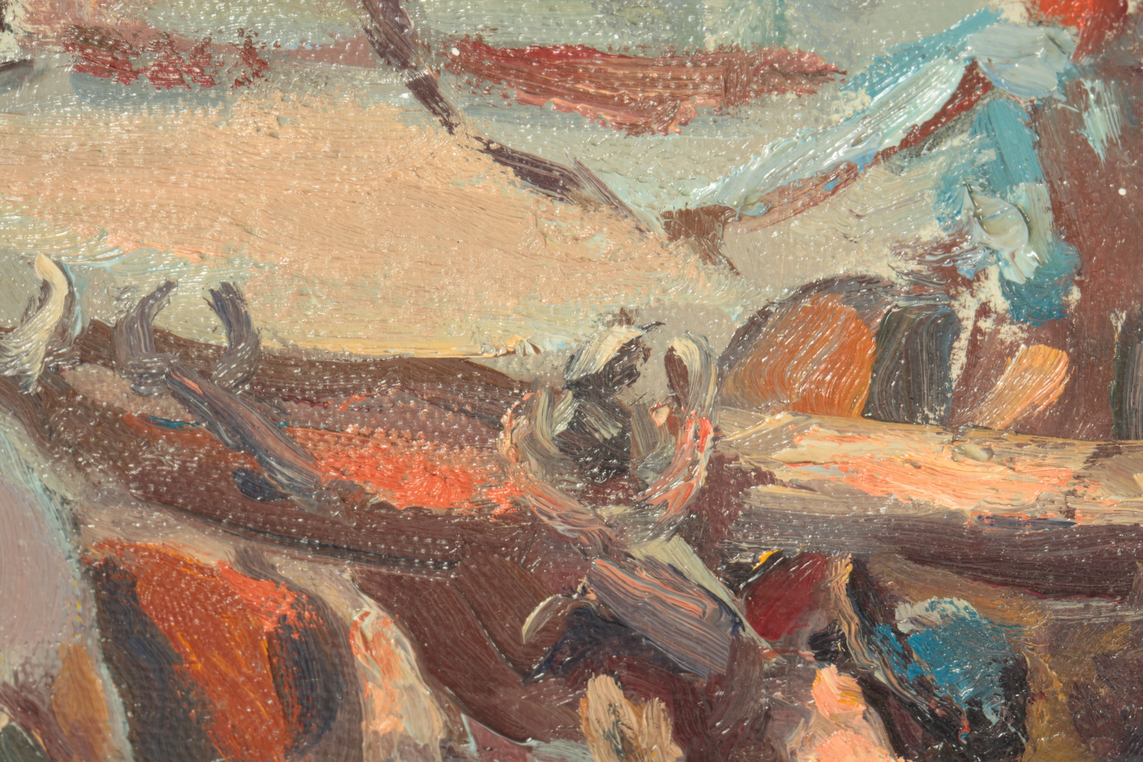 Ed J. Hummer Original Oil Painting on Canvas "The Distraction"