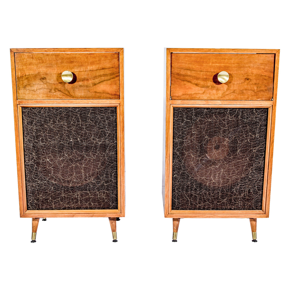 Mid-Century Speakers with Component Area