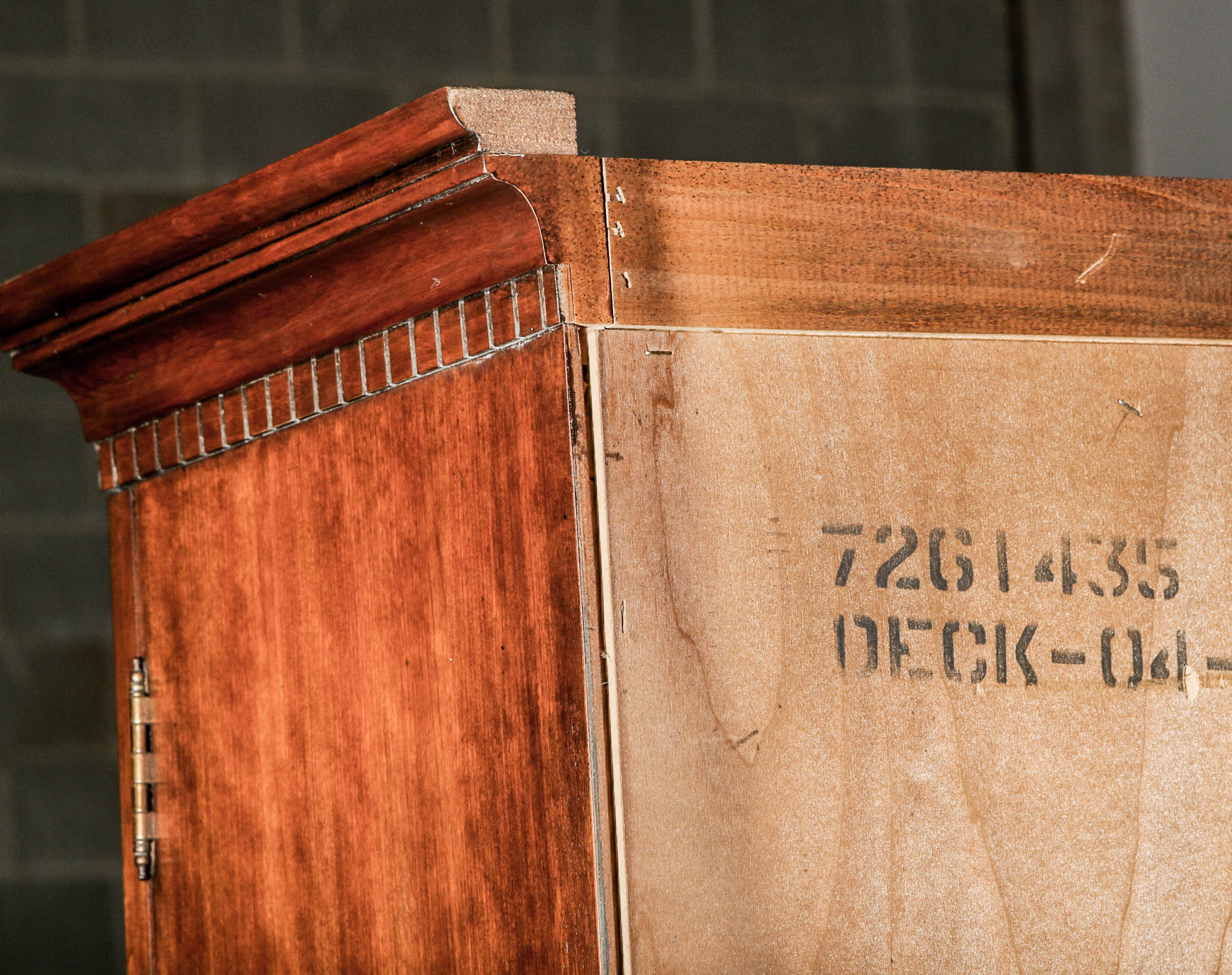 Vintage Chippendale Style Two Unit China Cabinet