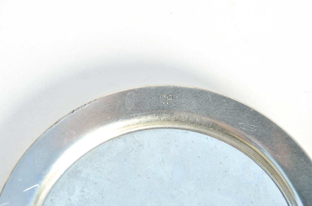 Pair of Les Etains Manoir Titre Legal Pewter Pieces