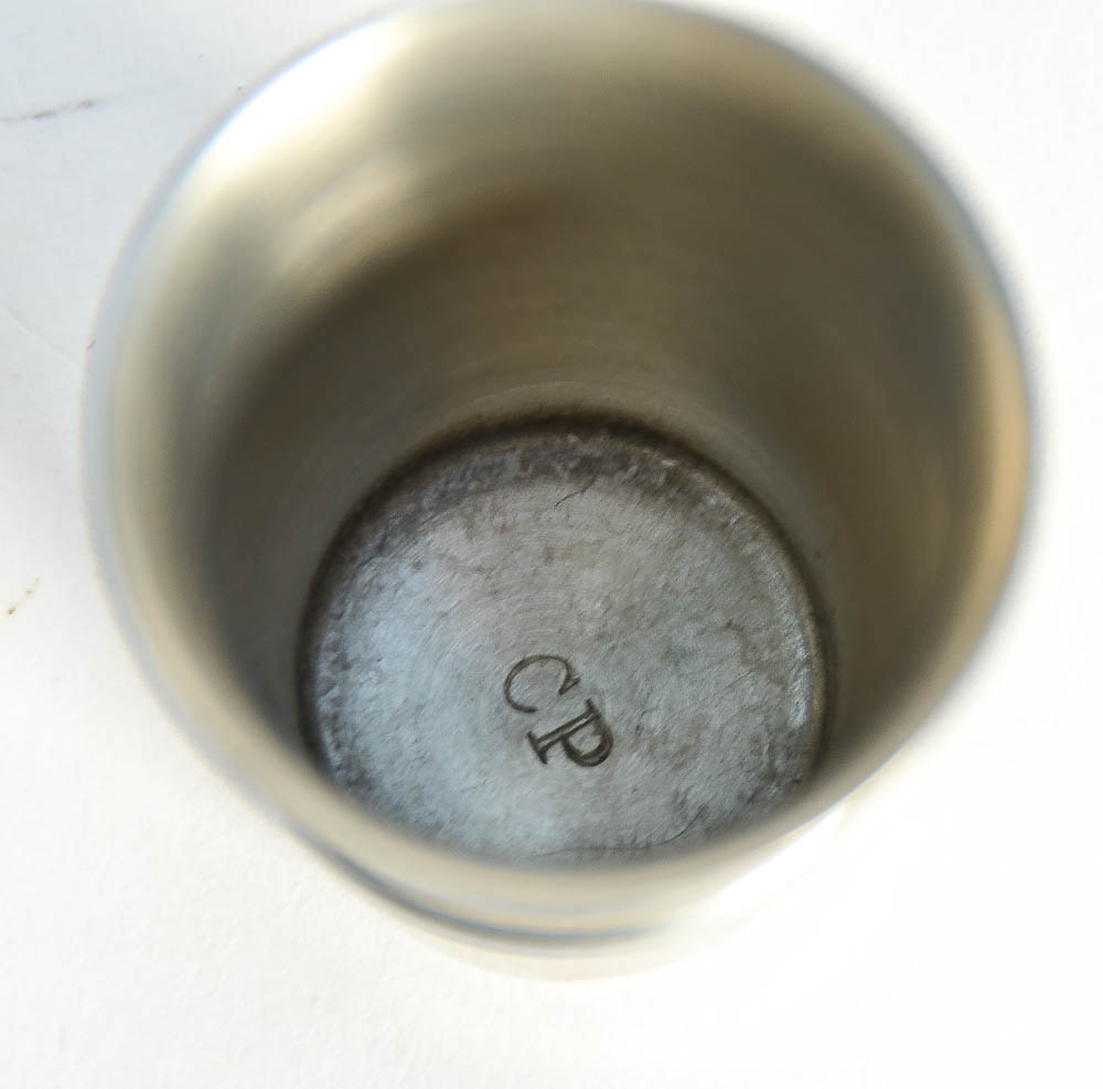 Pair of Les Etains Manoir Titre Legal Pewter Pieces