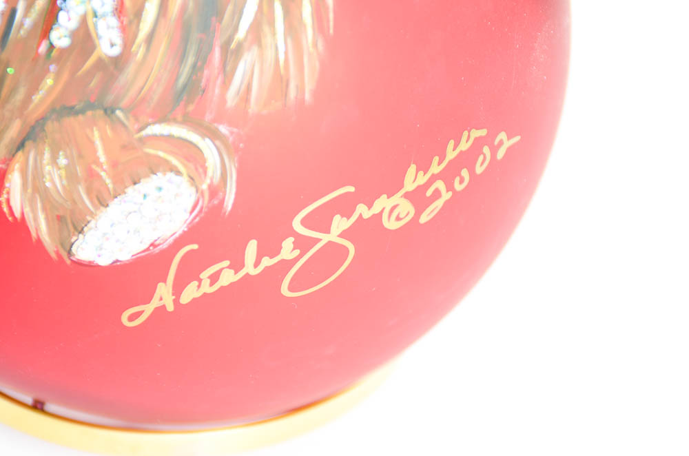 Natalie Sarabella Christmas Ornament with Teddy Bear Design