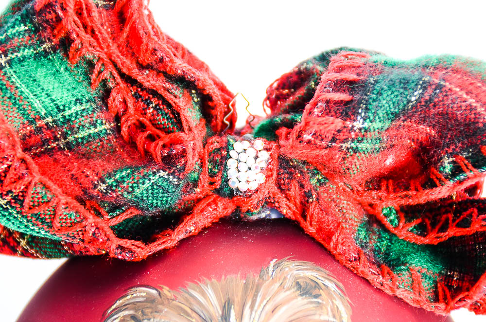 Natalie Sarabella Christmas Ornament with Teddy Bear Design