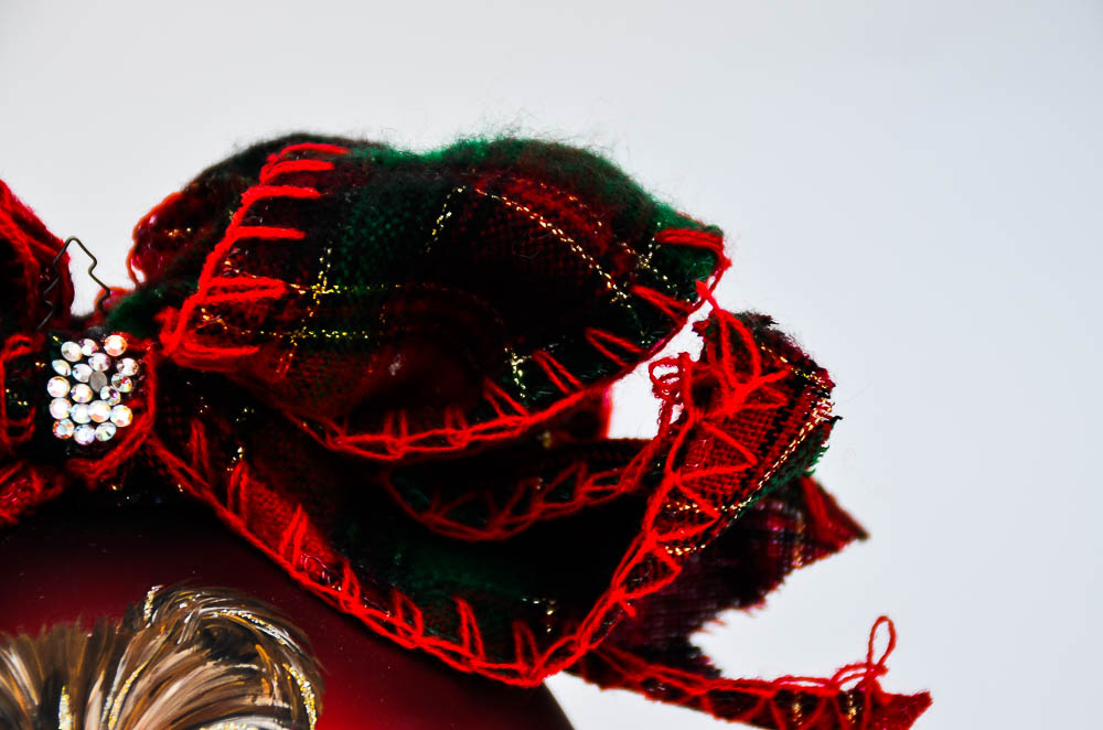 Natalie Sarabella Christmas Ornament with Teddy Bear Design