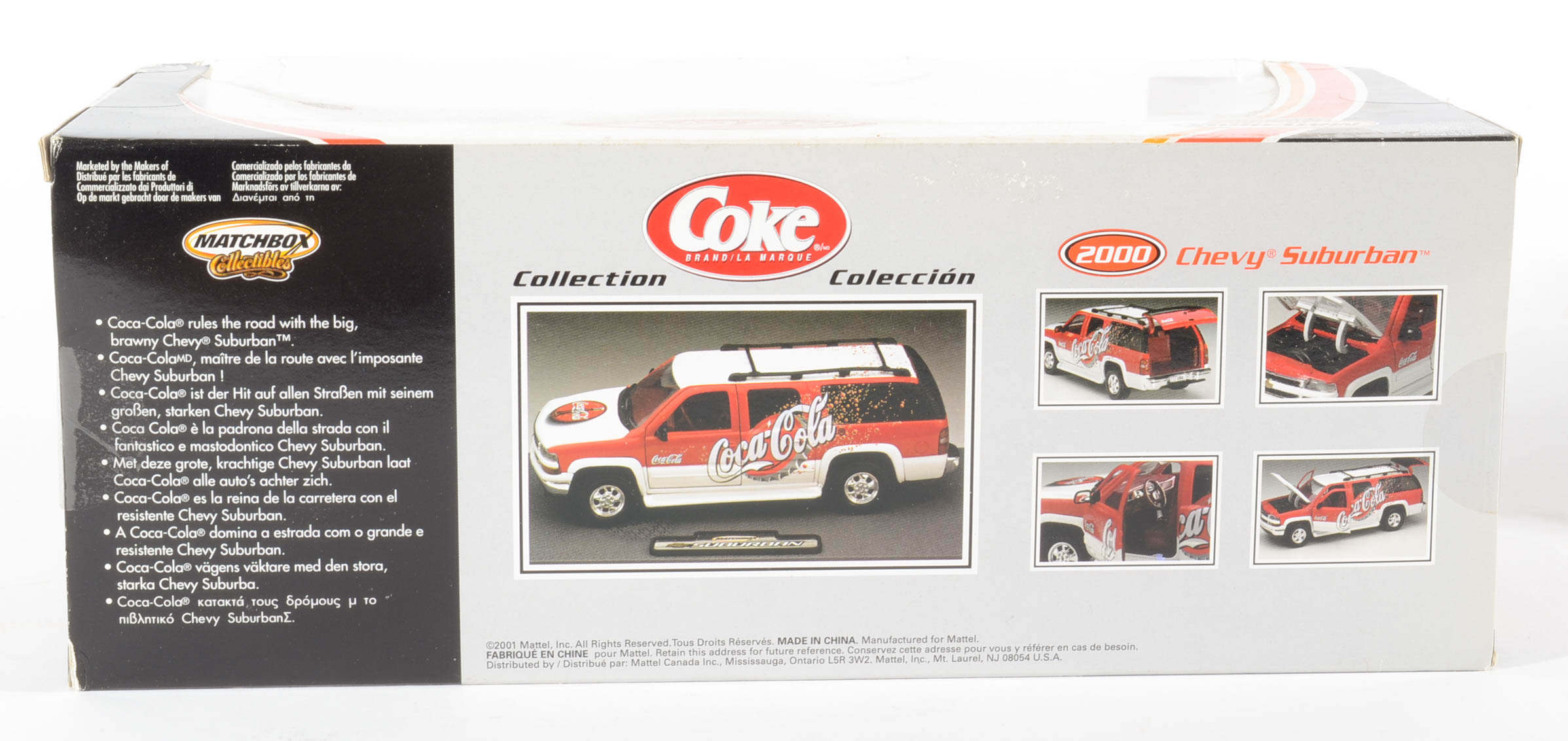 Four Coca-Cola Matchbox/Johnny Lightning Cars