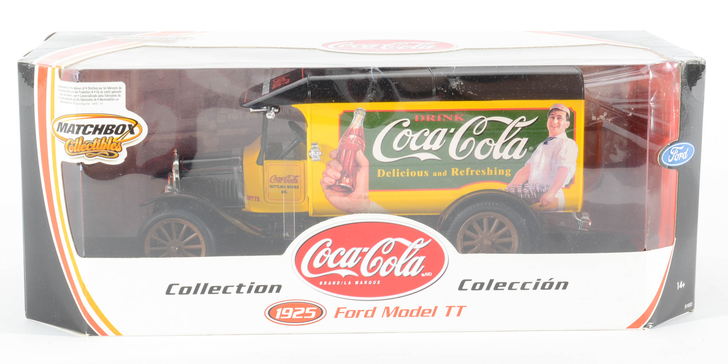 Four Coca-Cola Matchbox/Johnny Lightning Cars