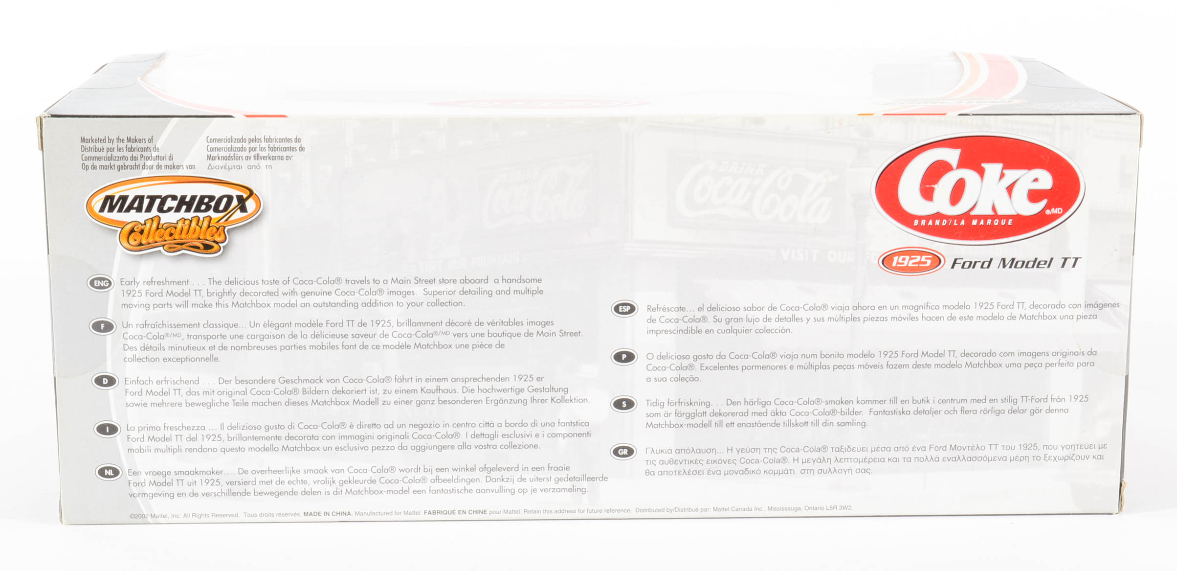 Four Coca-Cola Matchbox/Johnny Lightning Cars