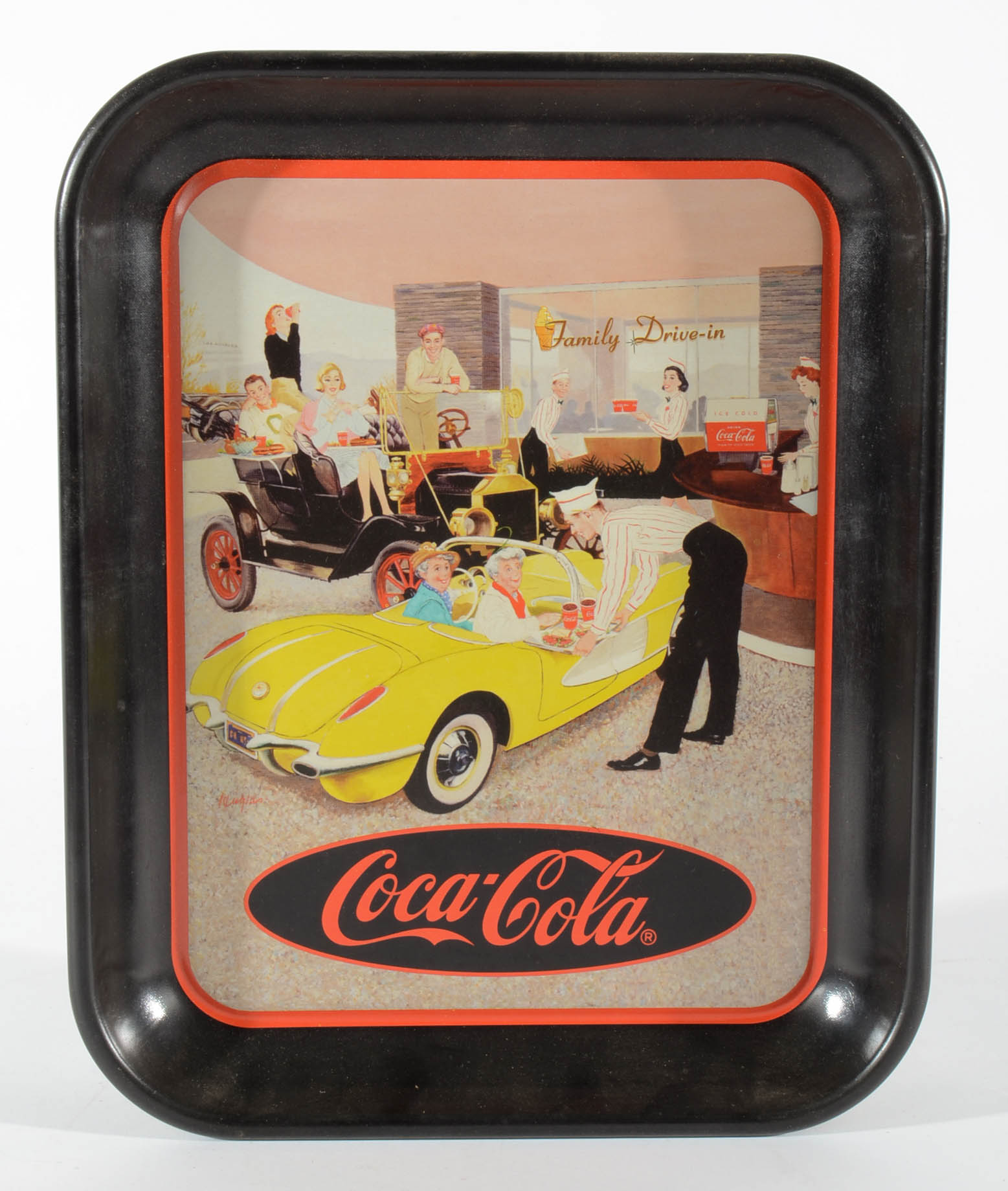 Selection Of Contemporary Coca-Cola Metal Serving Trays