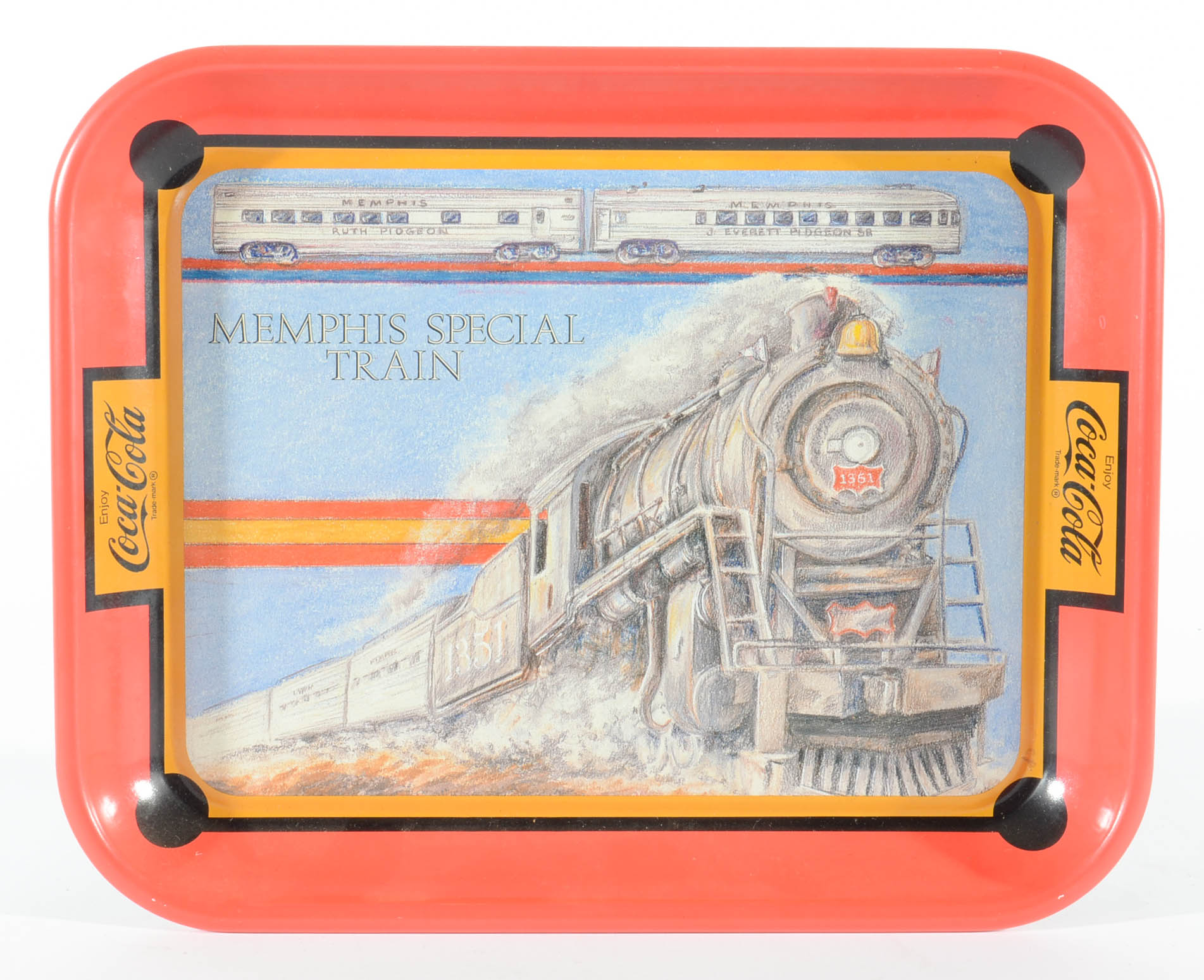 Selection Of Contemporary Coca-Cola Metal Serving Trays