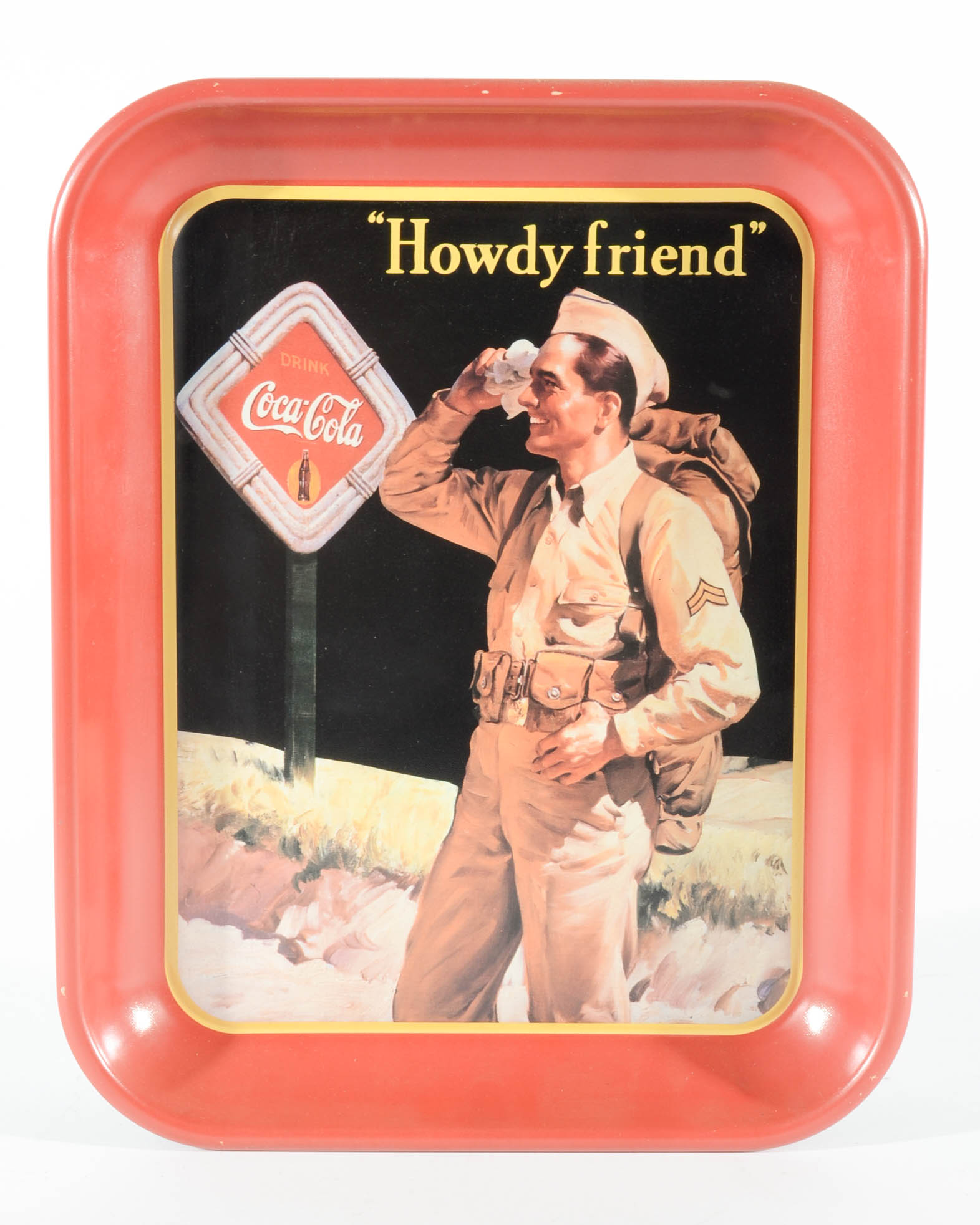 Selection Of Contemporary Coca-Cola Metal Serving Trays