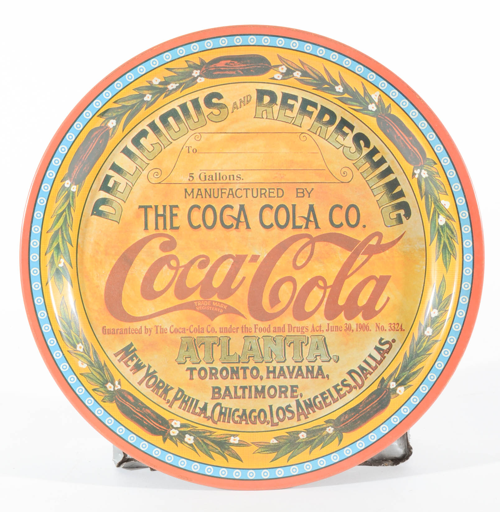 Selection Of Contemporary Coca-Cola Metal Serving Trays