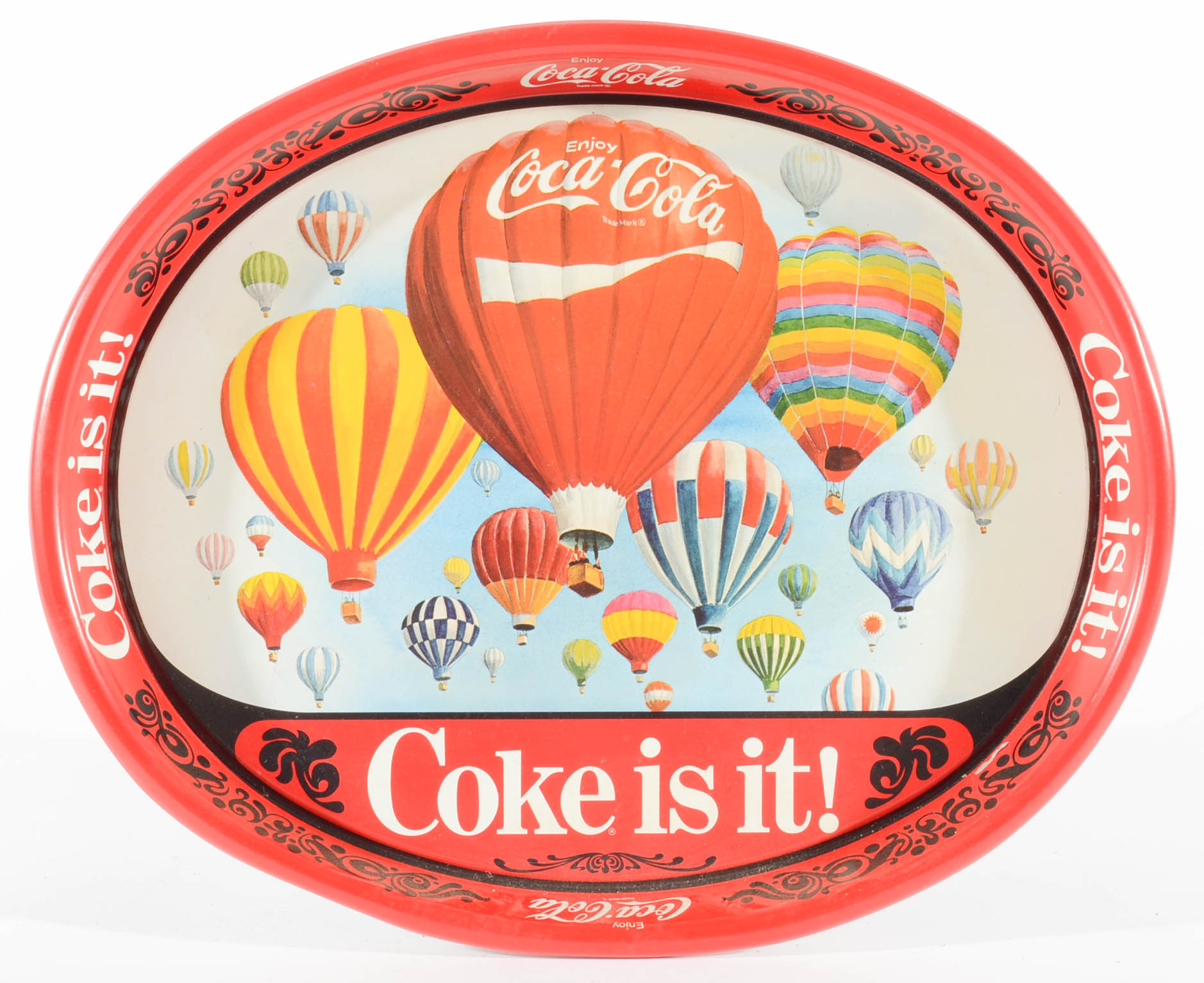 Selection Of Contemporary Coca-Cola Metal Serving Trays