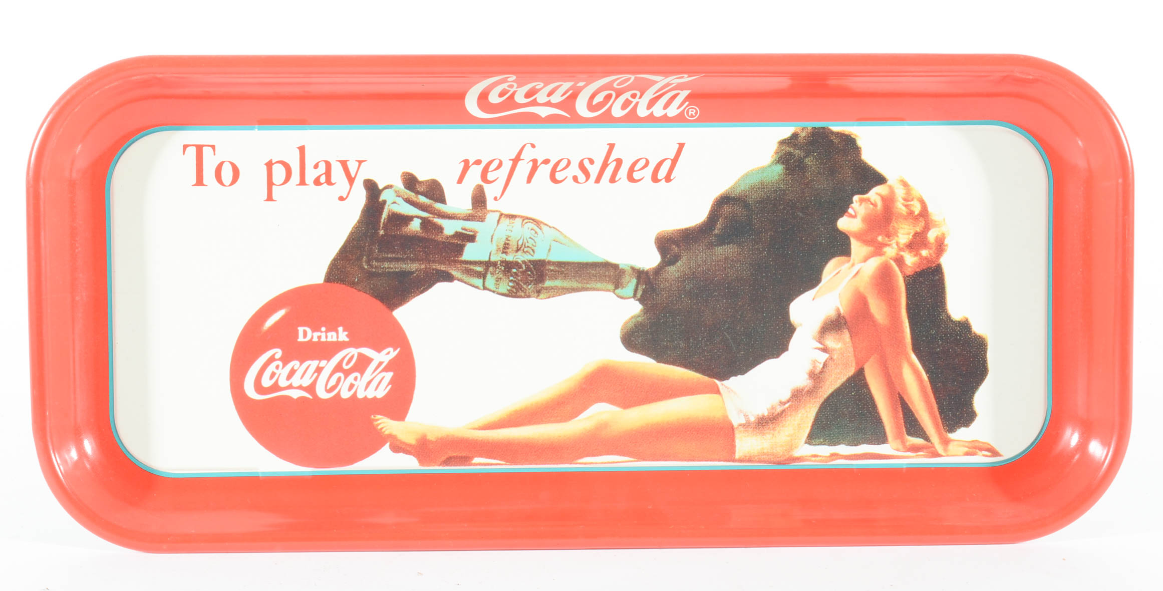 Selection Of Contemporary Coca-Cola Metal Serving Trays
