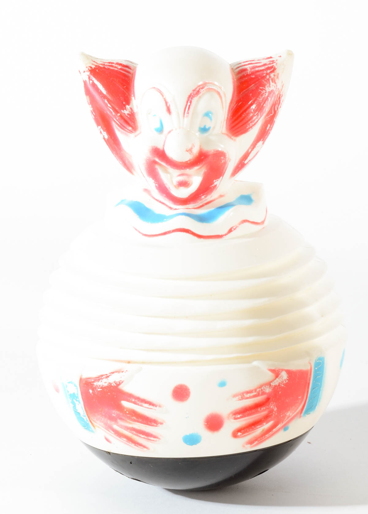 Twelve 1940s-1960s Rolly Polly Children Toys