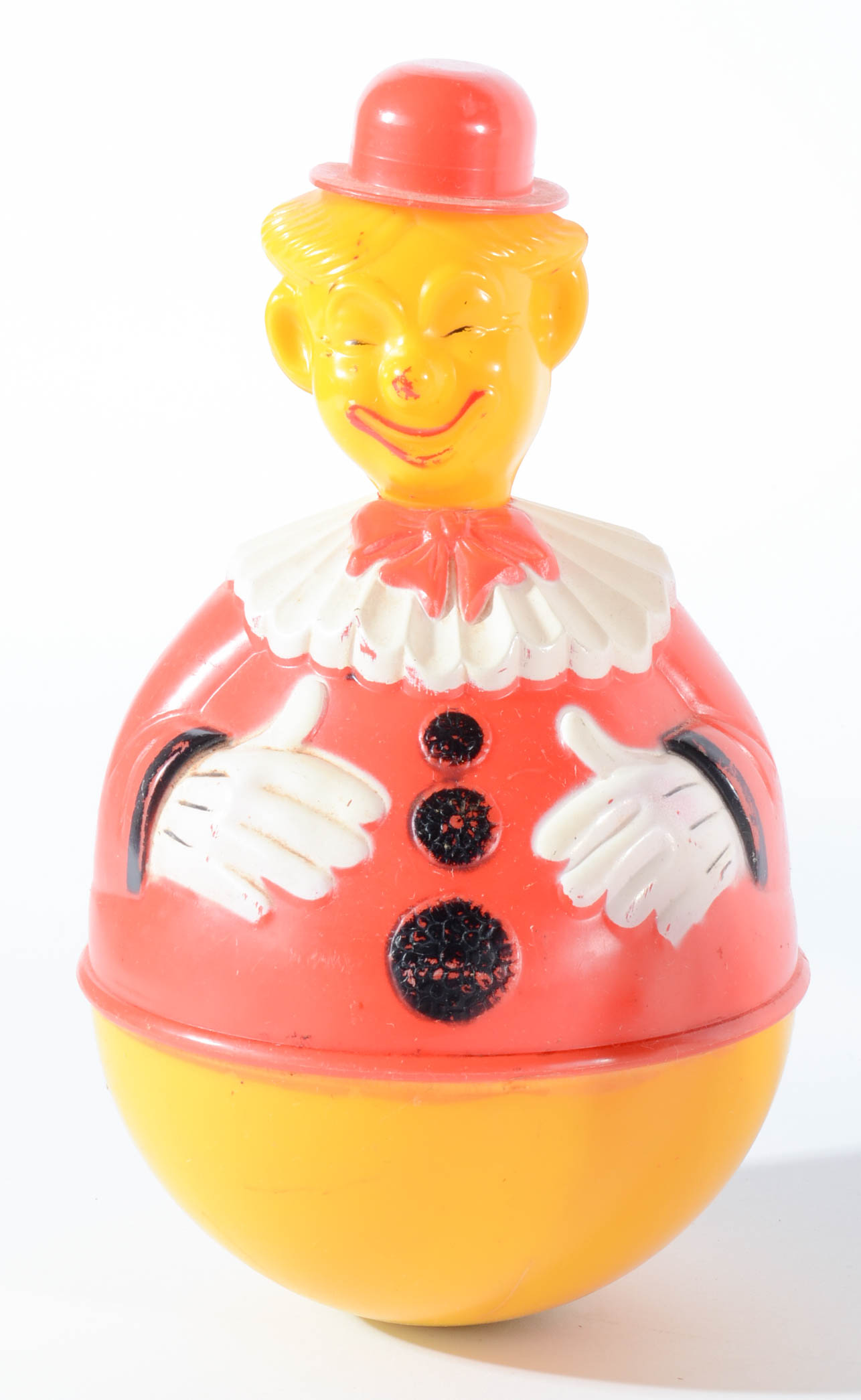 Twelve 1940s-1960s Rolly Polly Children Toys