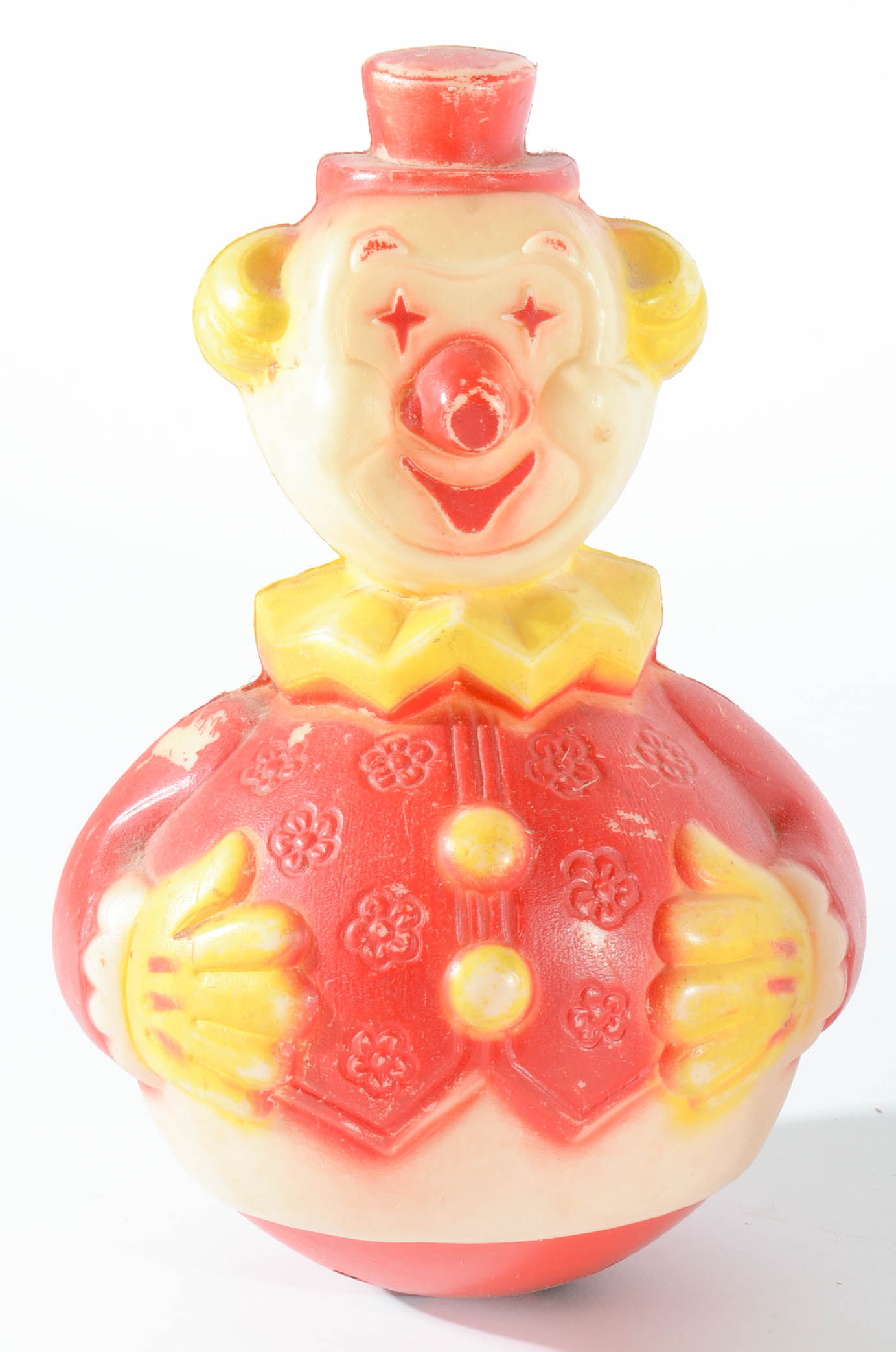 Twelve 1940s-1960s Rolly Polly Children Toys