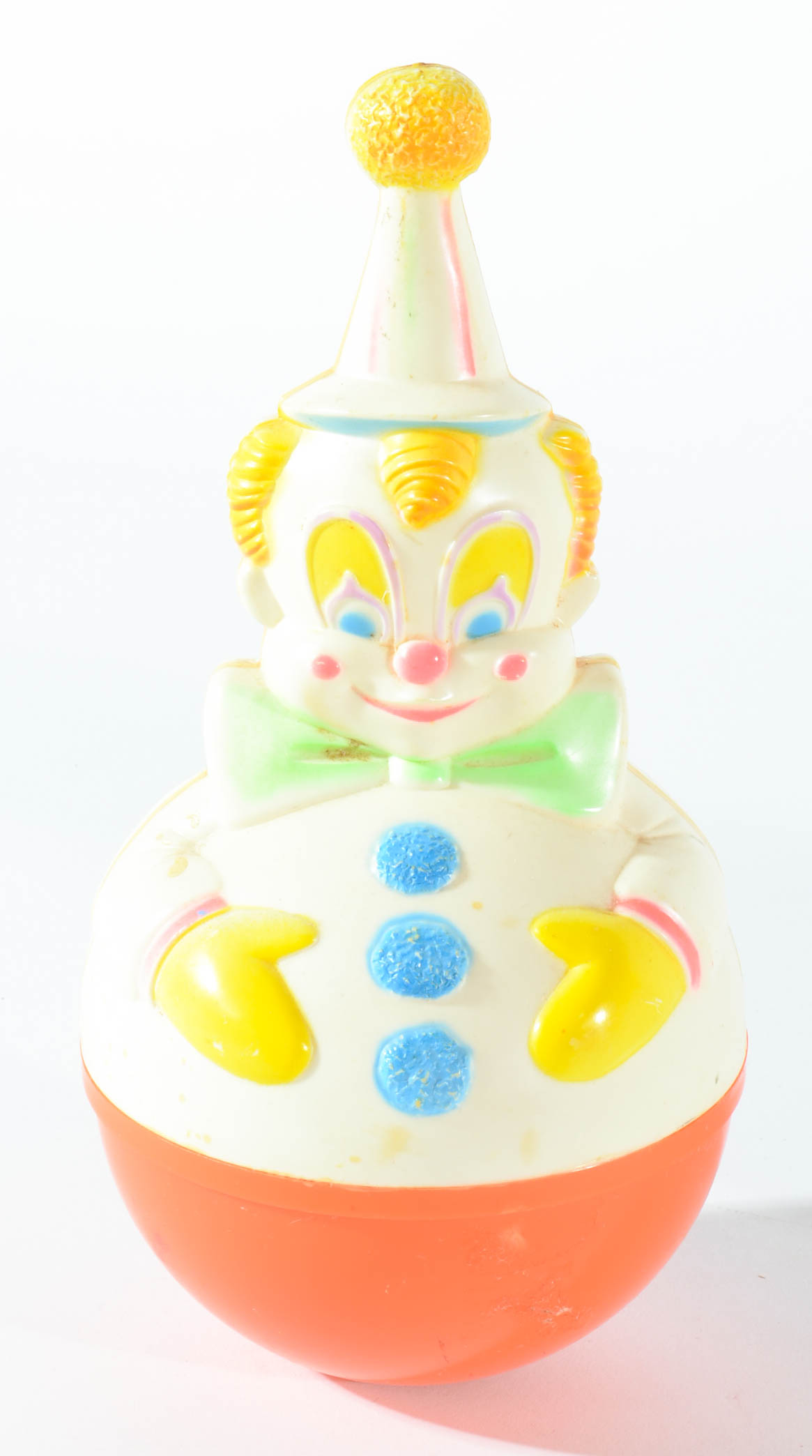 Twelve 1940s-1960s Rolly Polly Children Toys