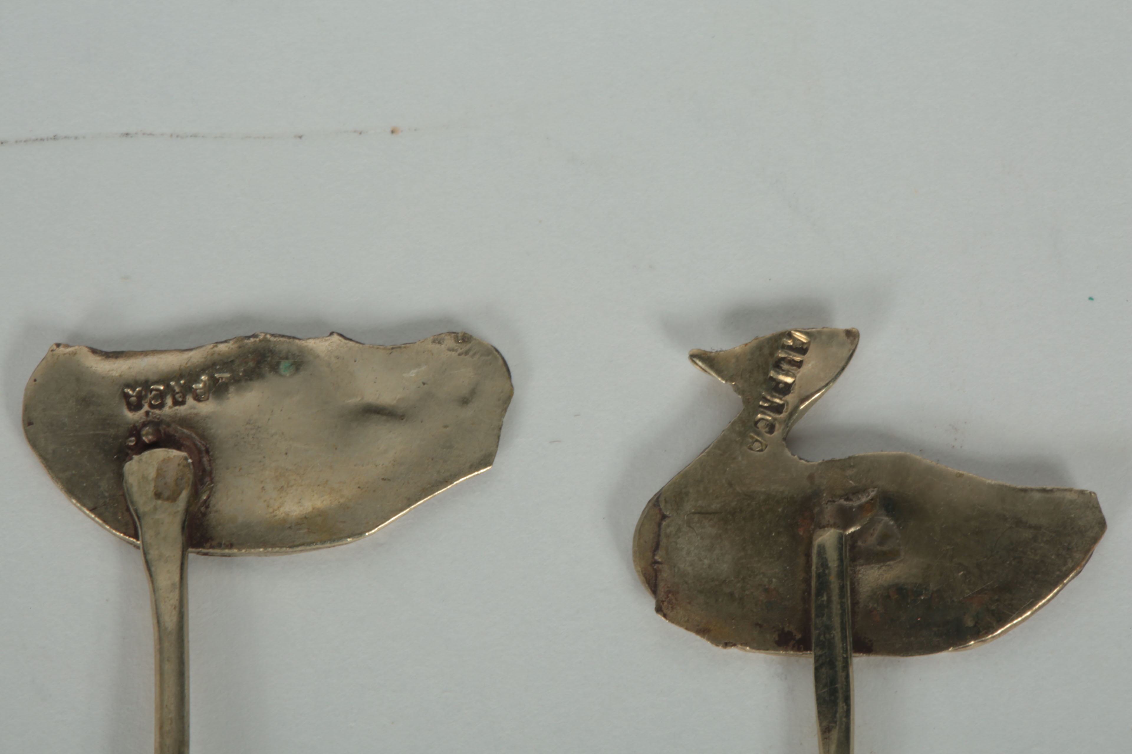 Set of Alpaca Silver Hors d'Oeuvres Forks