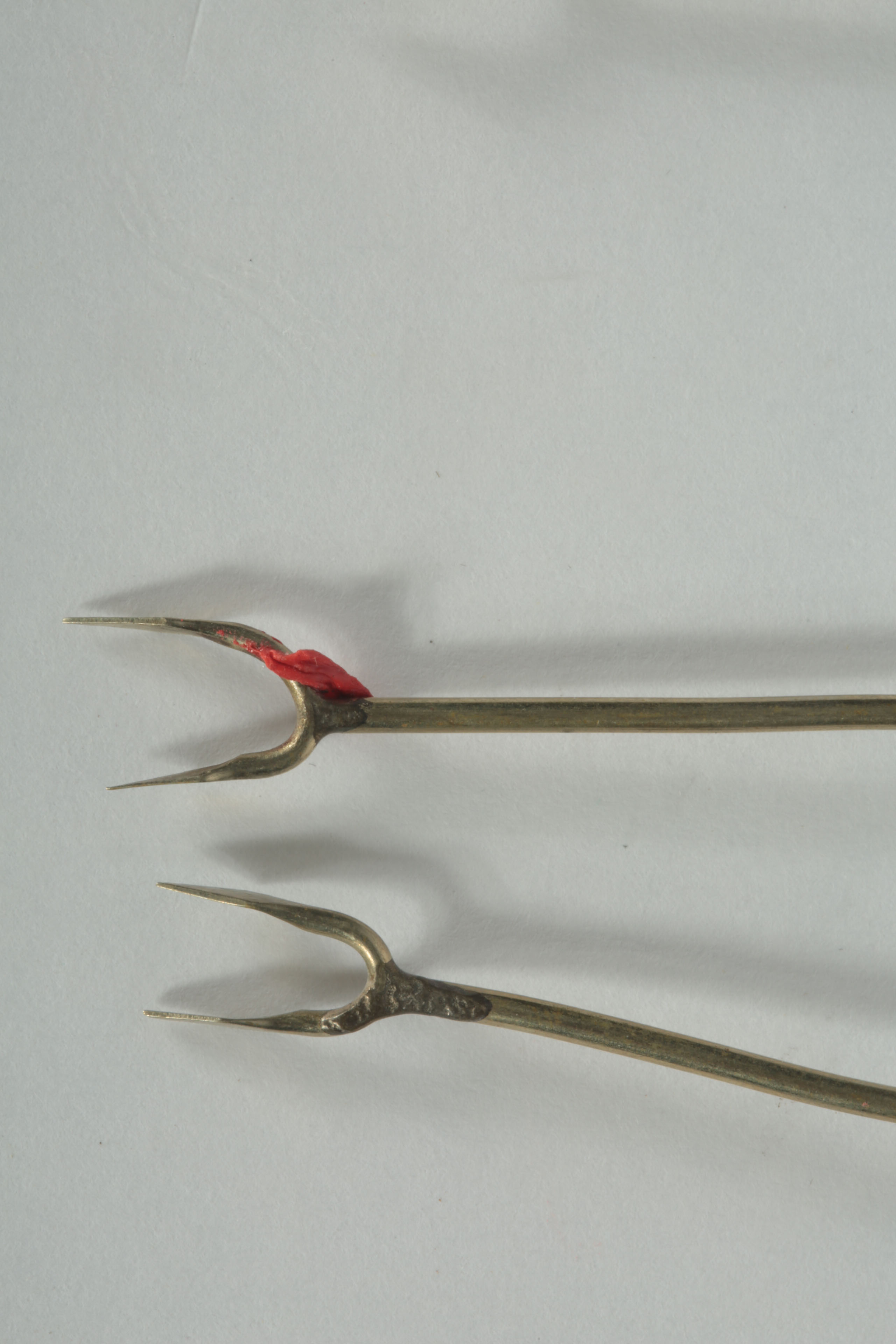 Set of Alpaca Silver Hors d'Oeuvres Forks