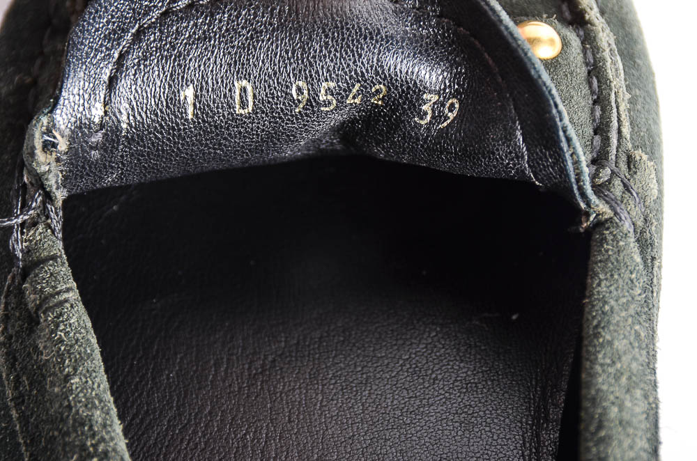 Prada Green Suede Loafers