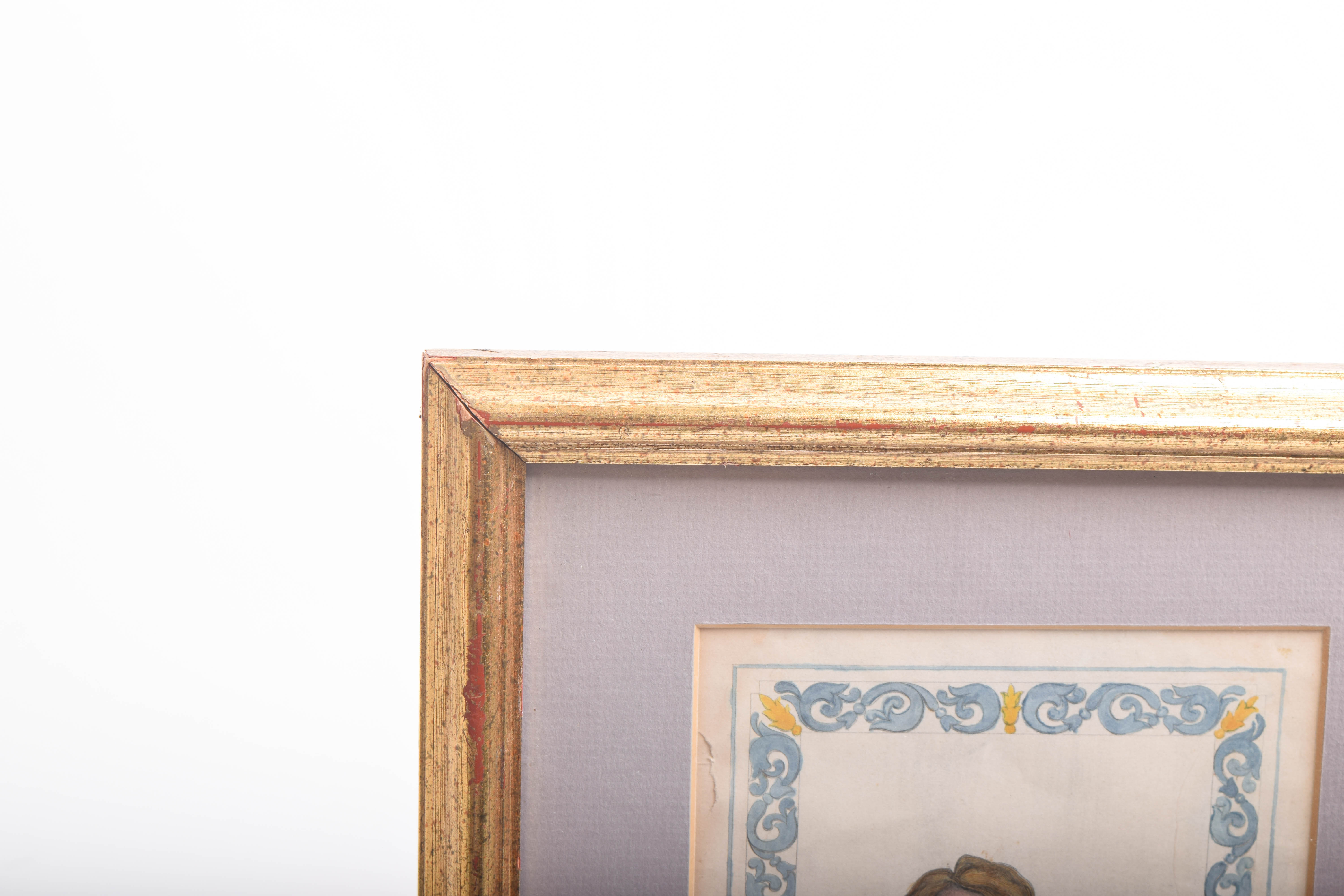 Antique Colored Engraving on Paper of Lord Nelson