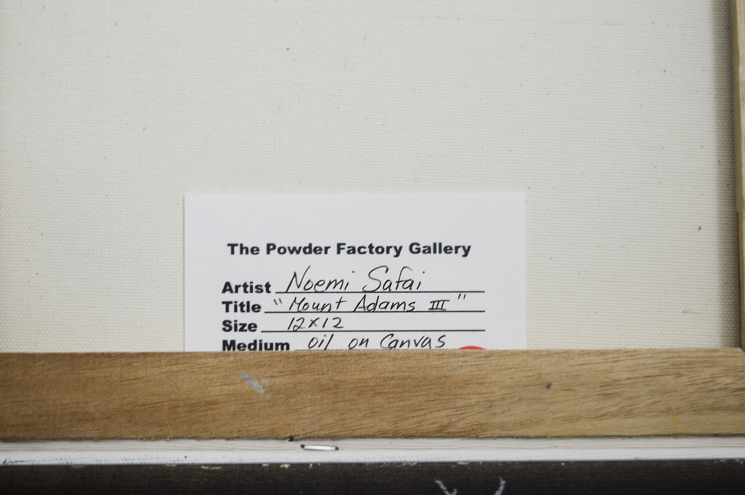 Noemi Safai Original Oil on Canvas "Mount Adams III"