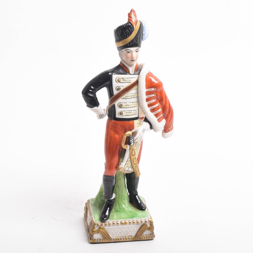 Porcelain Napoleonic Soldier Figurine