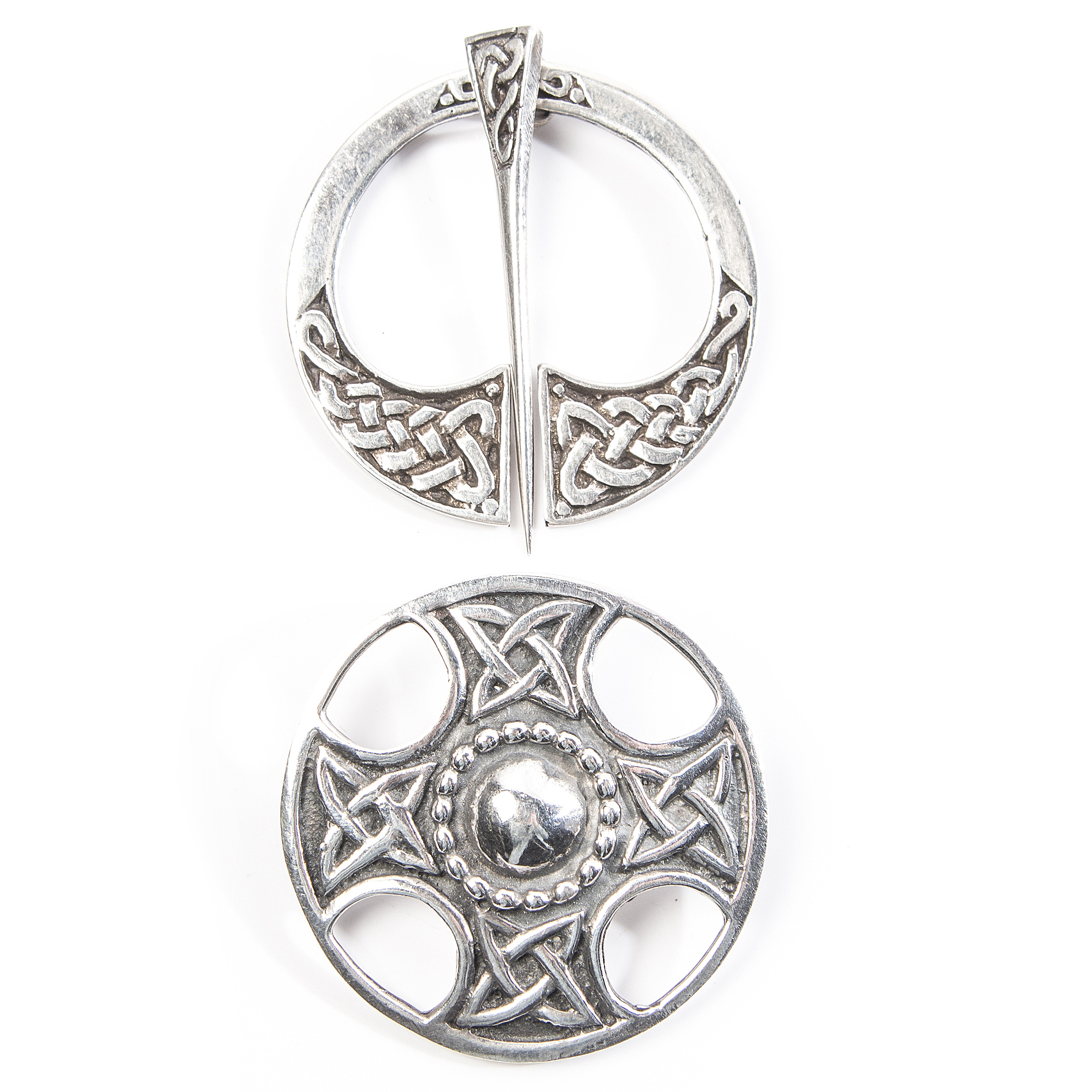 Sterling Silver Celtic Brooch and Kilt Pin