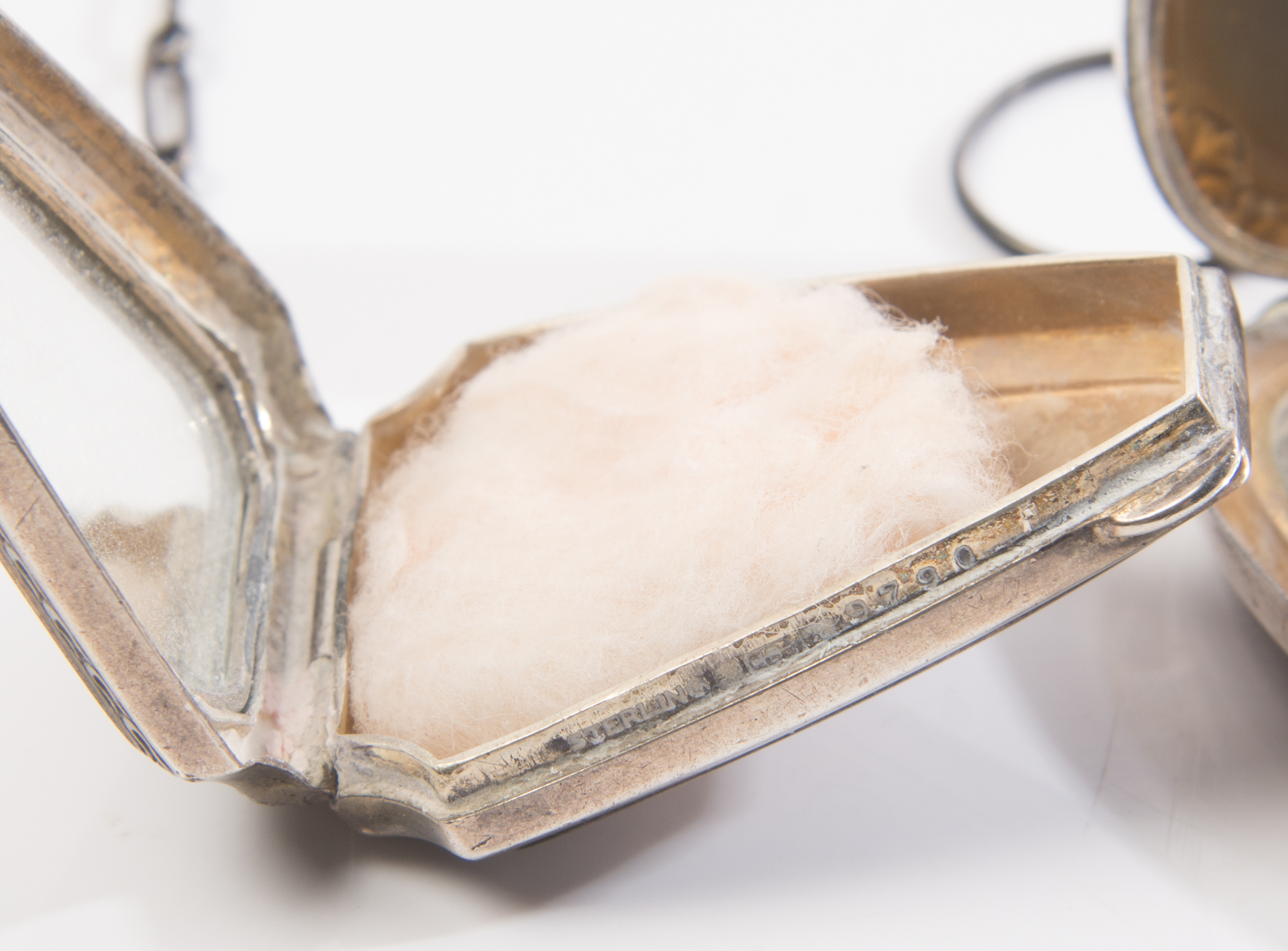 Vintage Sterling Art Deco Monogrammed Compacts