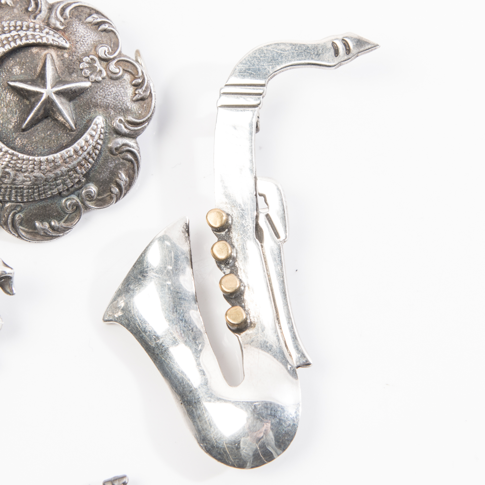 Sterling Silver Figural Brooches