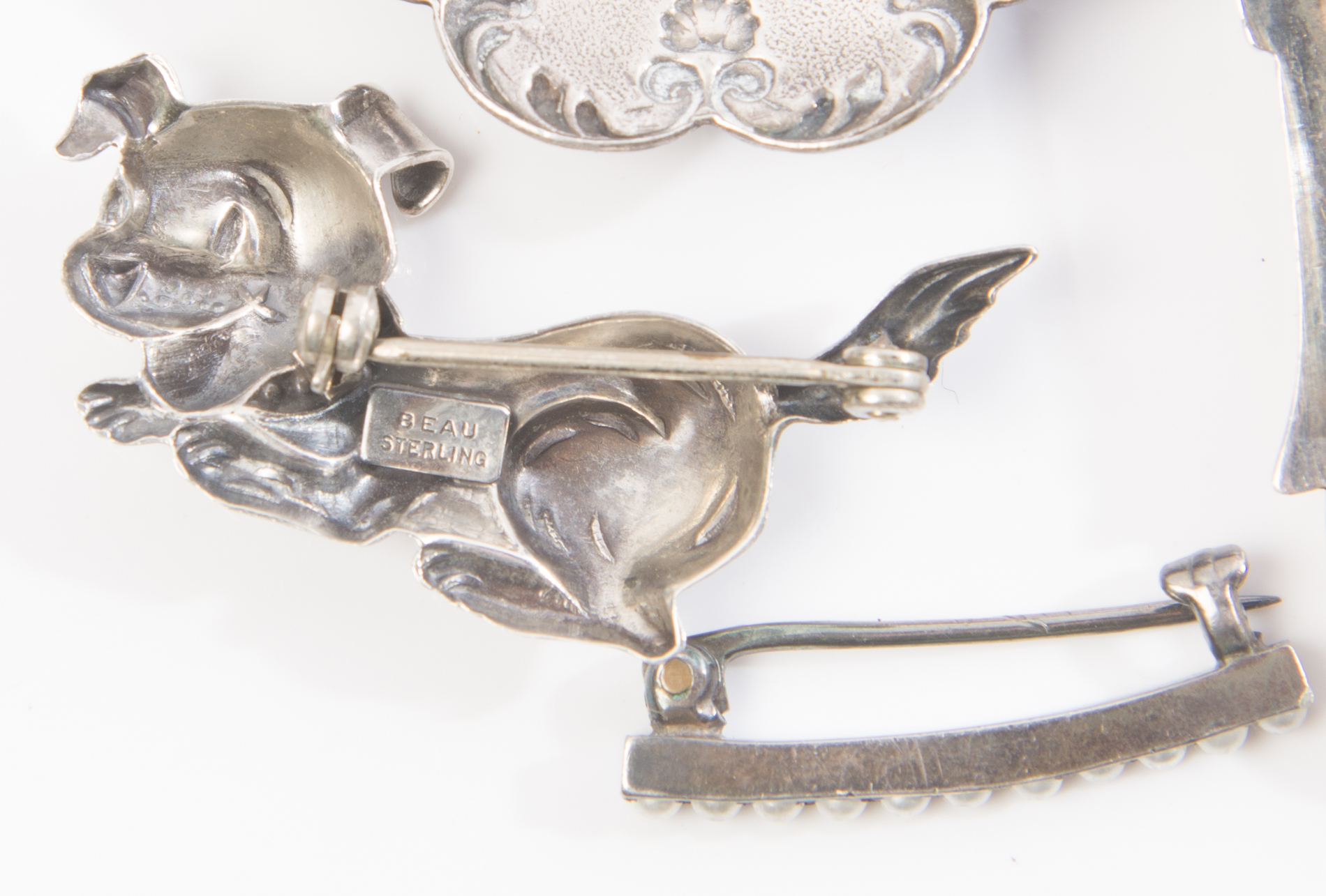 Sterling Silver Figural Brooches