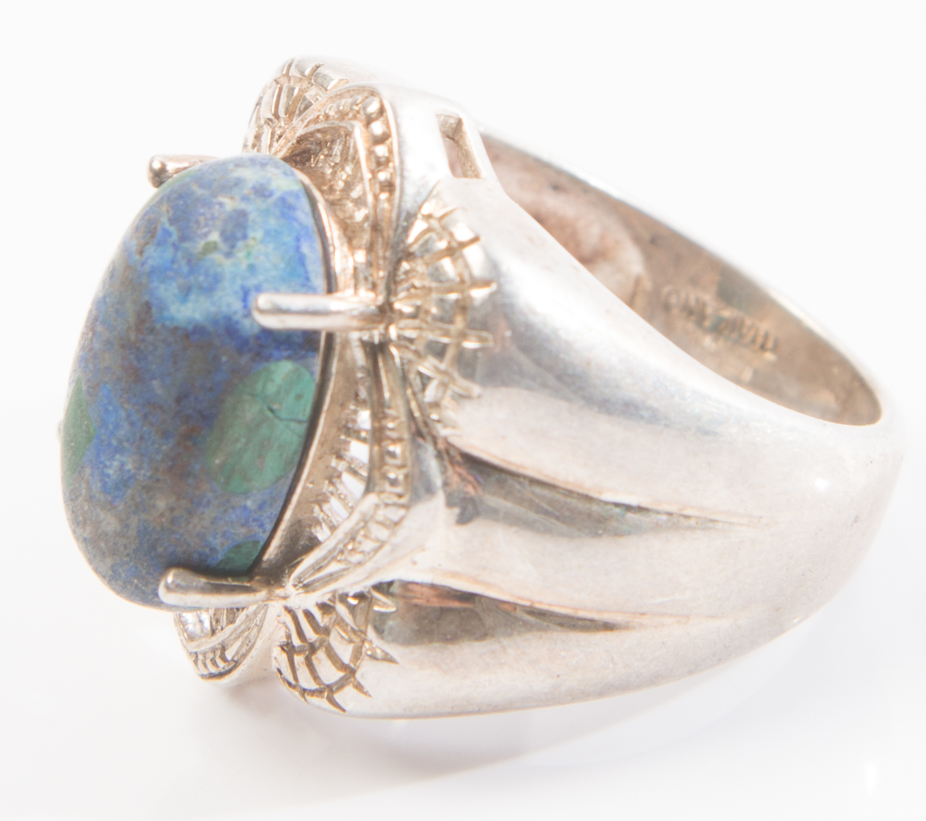 Sterling Silver Azurmalachite Demi-Parure