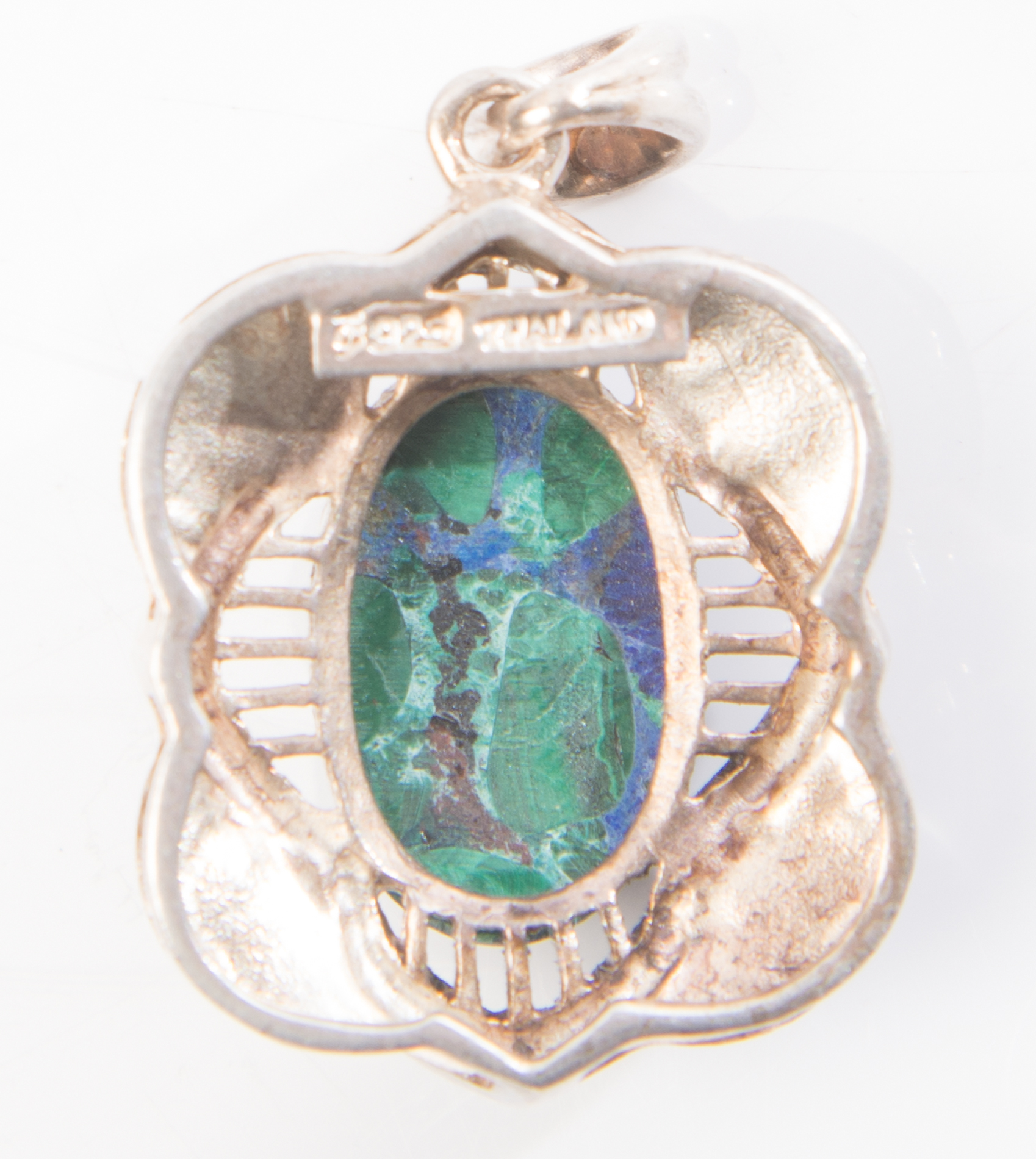 Sterling Silver Azurmalachite Demi-Parure