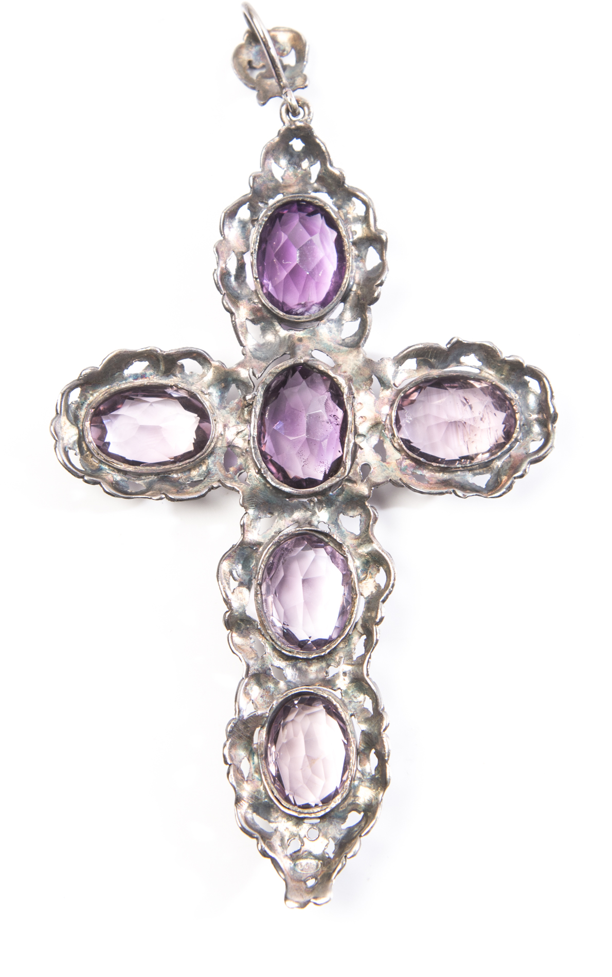 Silver Amethyst Cross
