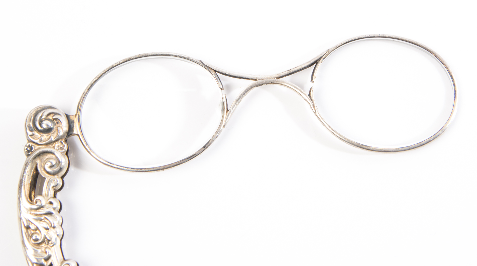 Vintage Sterling Silver Lorgnette Opera Glasses