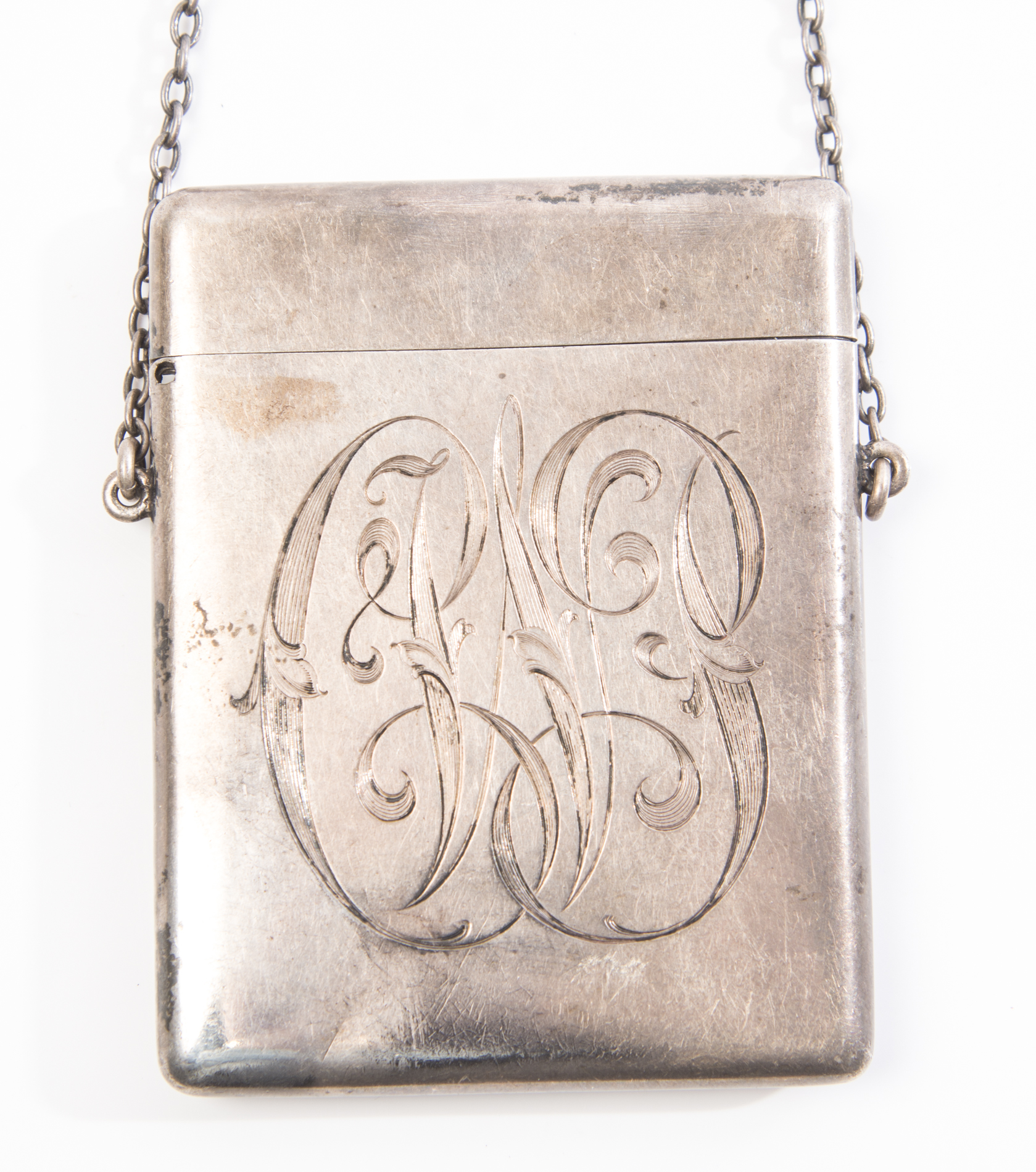 Wm. B. Kerr Co. Sterling Silver Monogrammed Card Case
