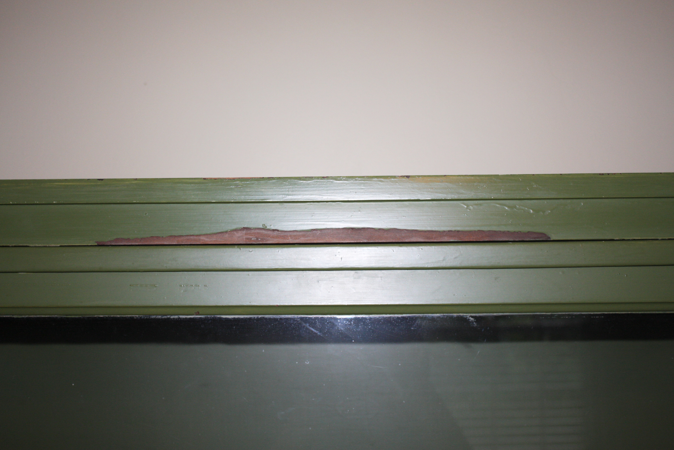 Vintage Painted Green Barrister Bookcase