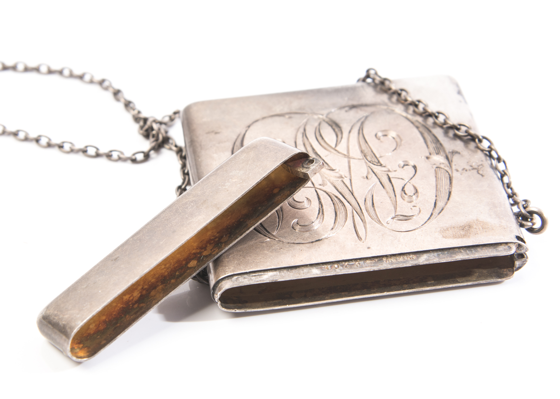 Wm. B. Kerr Co. Sterling Silver Monogrammed Card Case