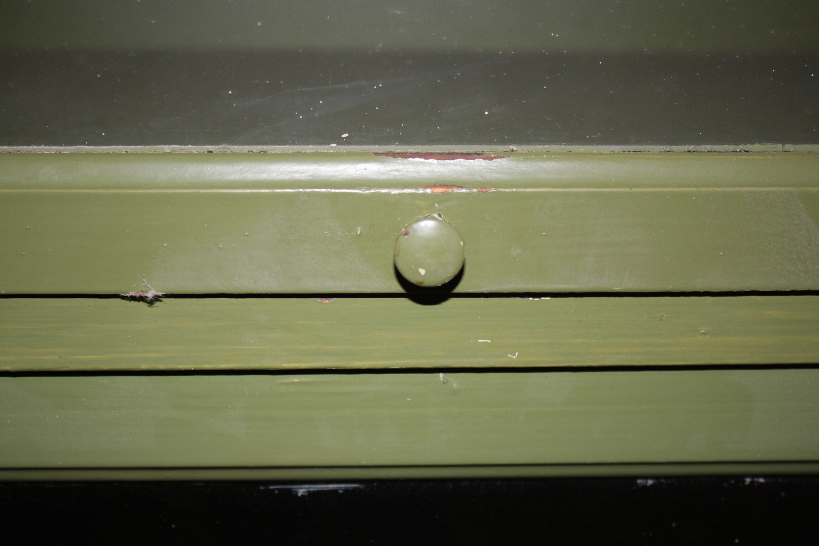 Vintage Painted Green Barrister Bookcase