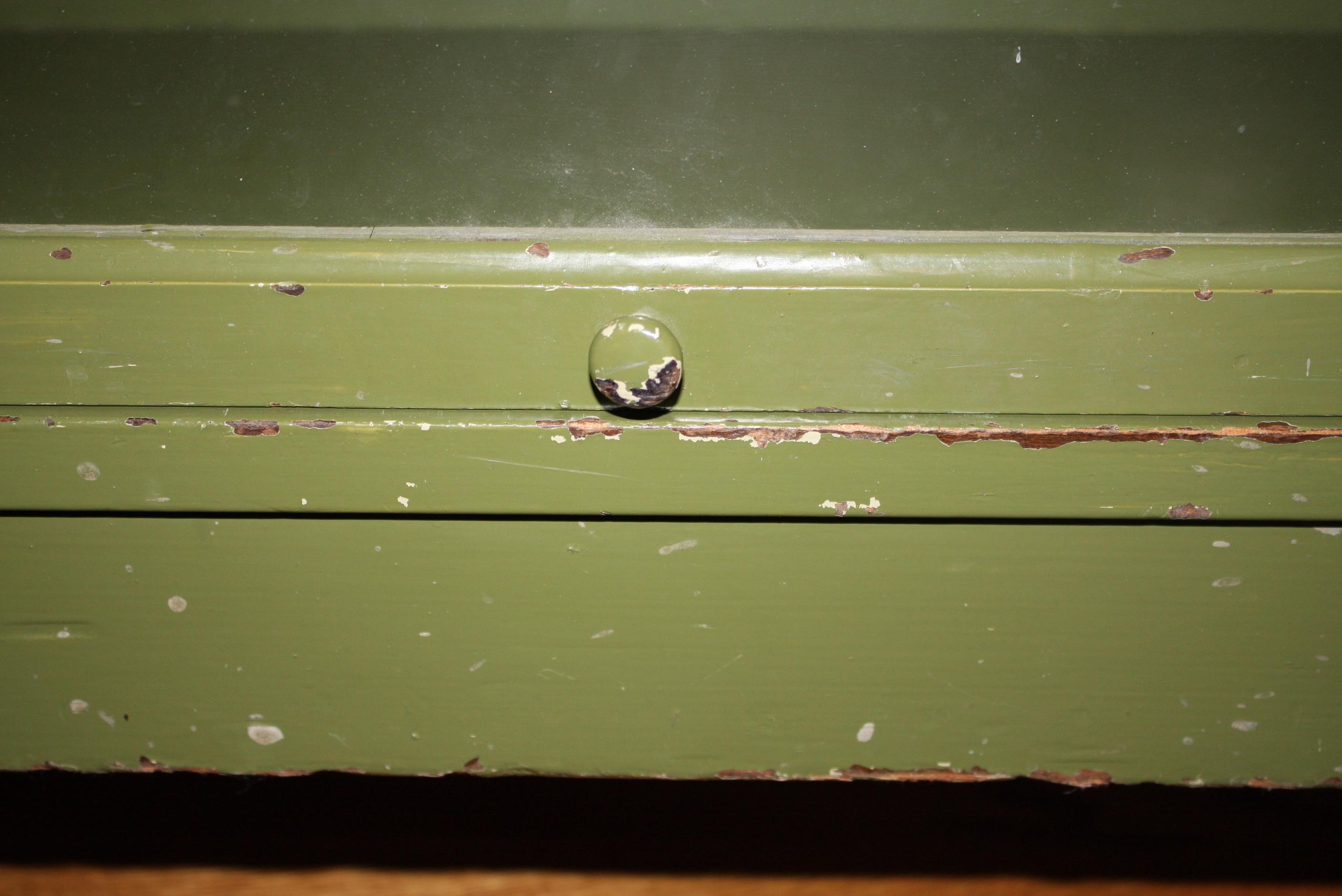 Vintage Painted Green Barrister Bookcase