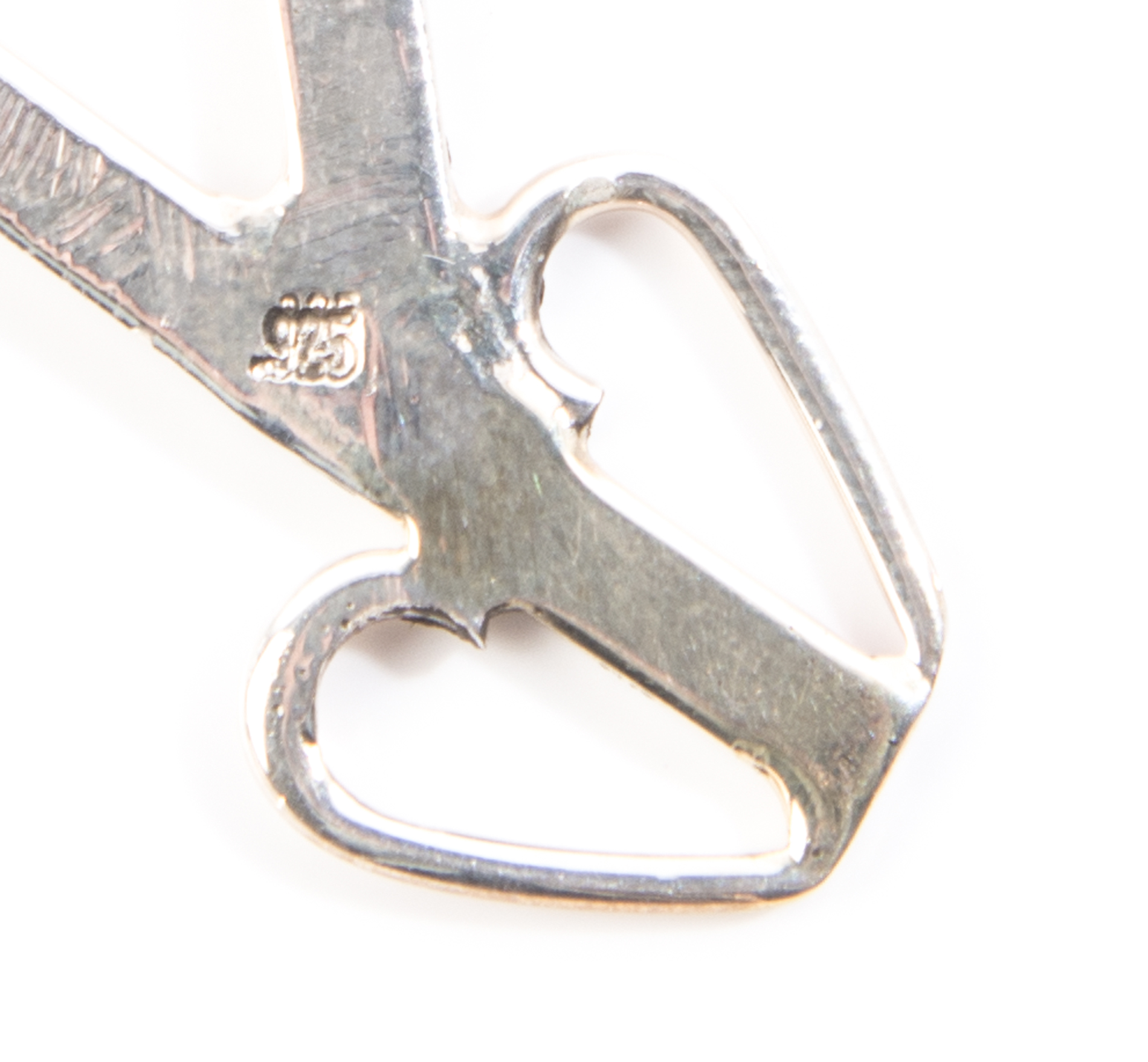 Sterling Silver Enameled Freeform Pendant