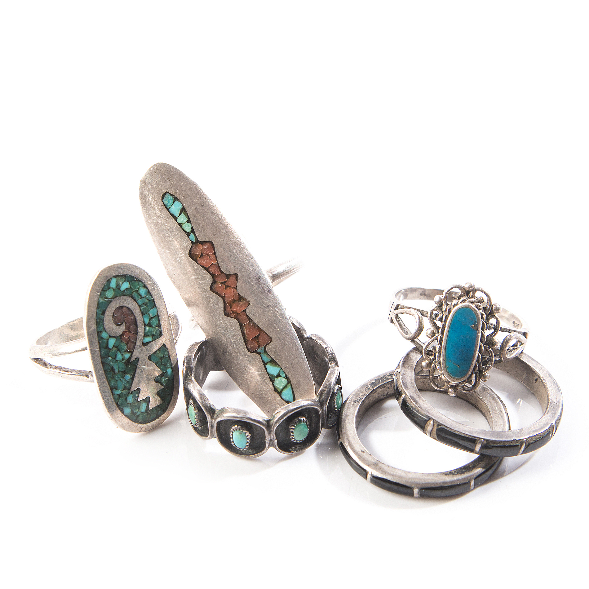 Sterling Silver Native American Style Rings