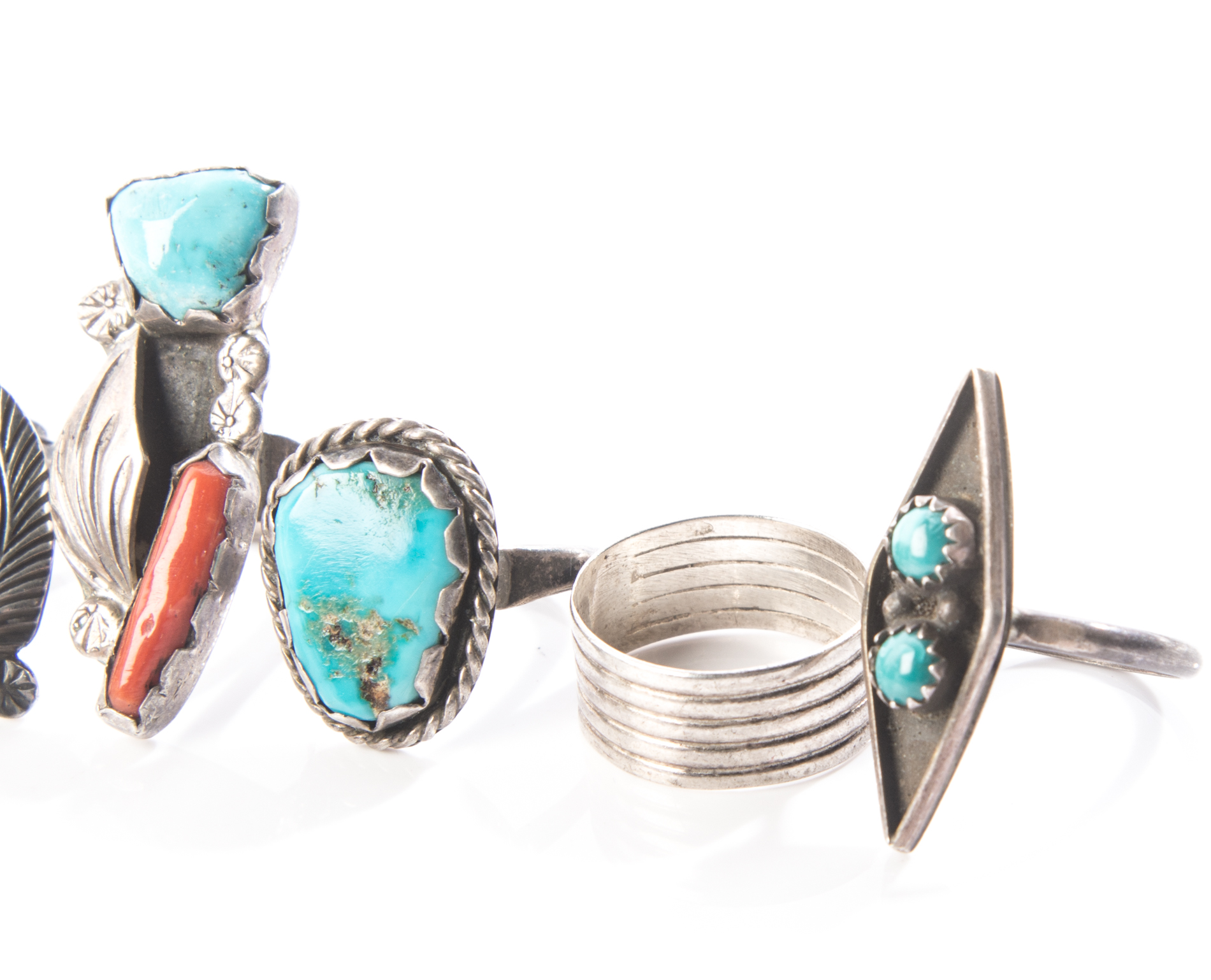 Sterling Silver Native American Style and Eclectic Rings