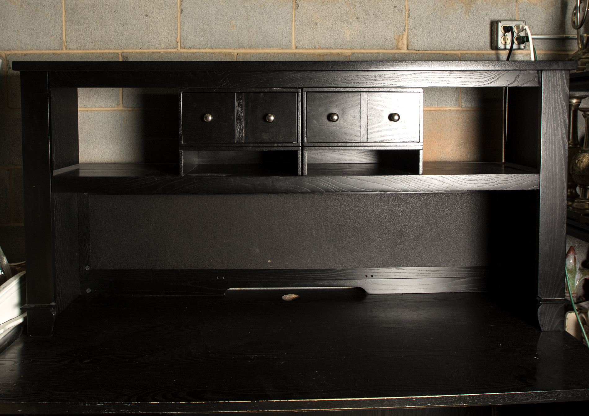 Contemporary Office Desk with Hutch by Amico