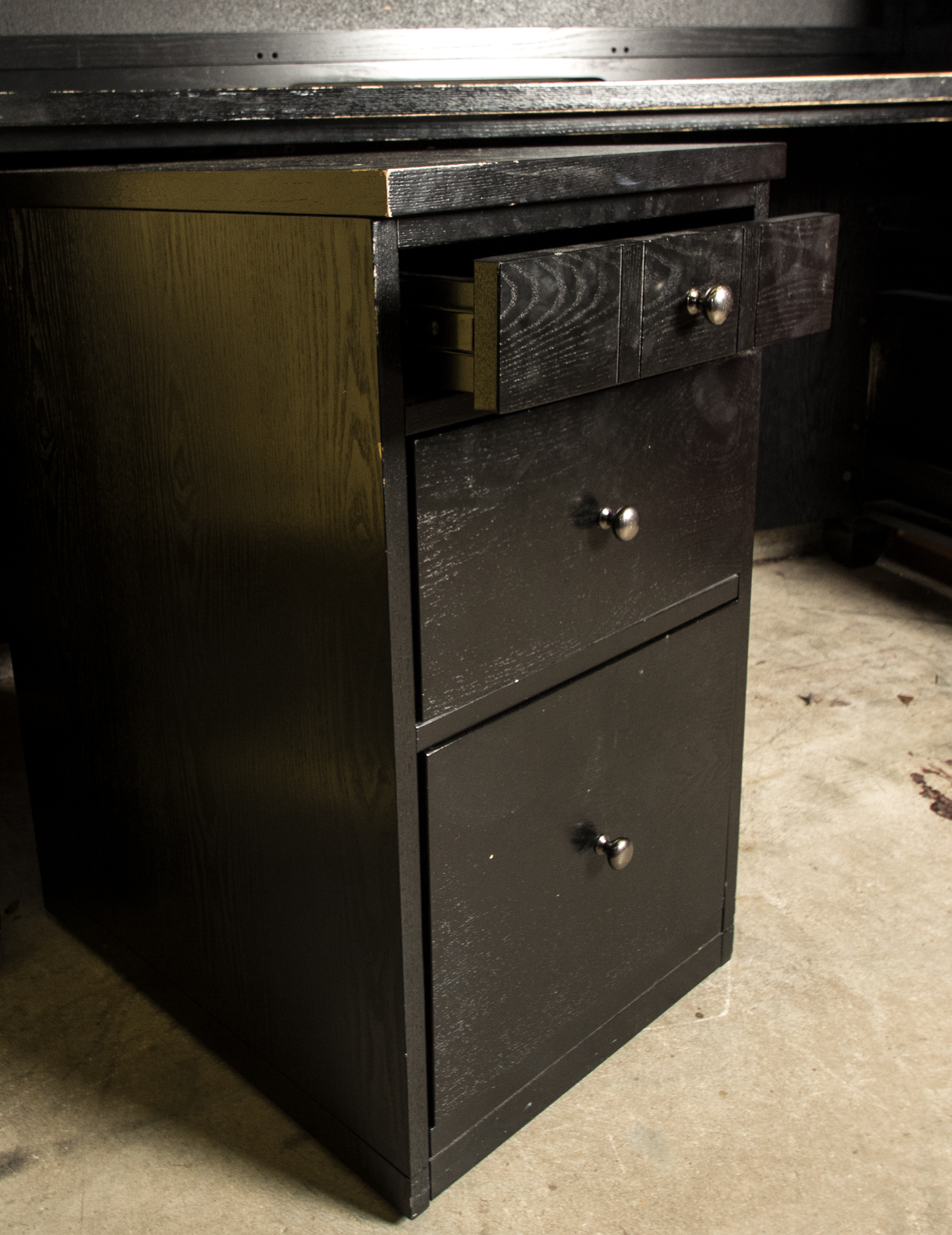 Contemporary Office Desk with Hutch by Amico