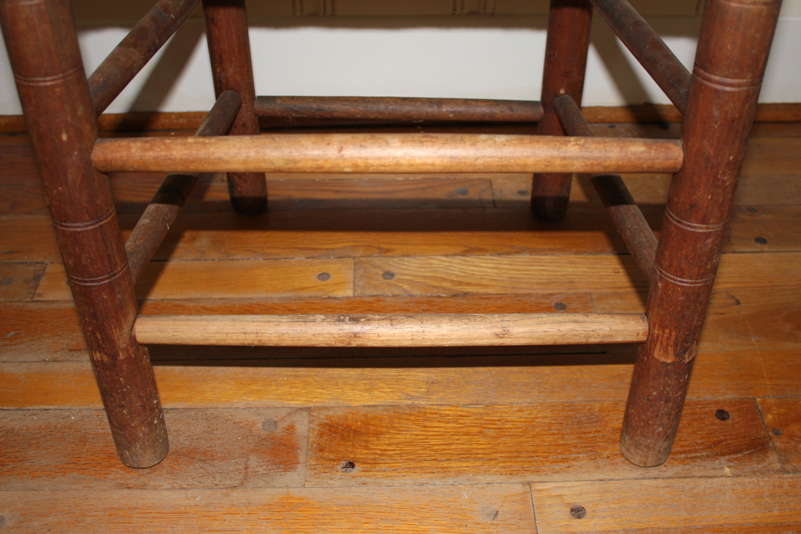 Set of Four Vintage Ladder Back Dining Chairs